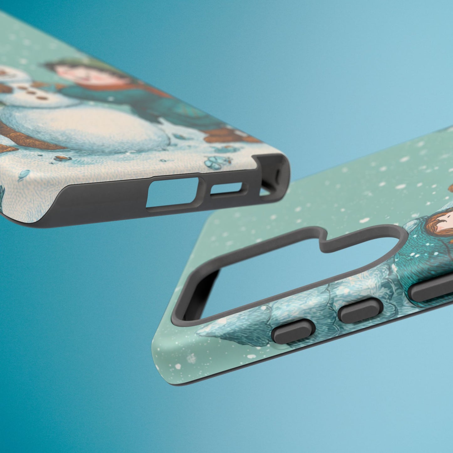 Elf Snowman Winter Phone Case Cute Holiday Cover for iPhone Samsung Pixel