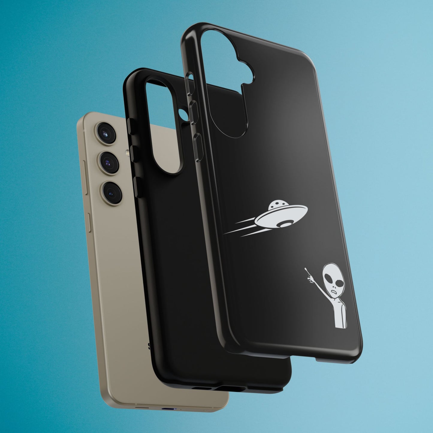 Alien UFO Phone Case, Supernatural Space Design, Sci Fi Aesthetic iPhone Samsung Pixel Cover