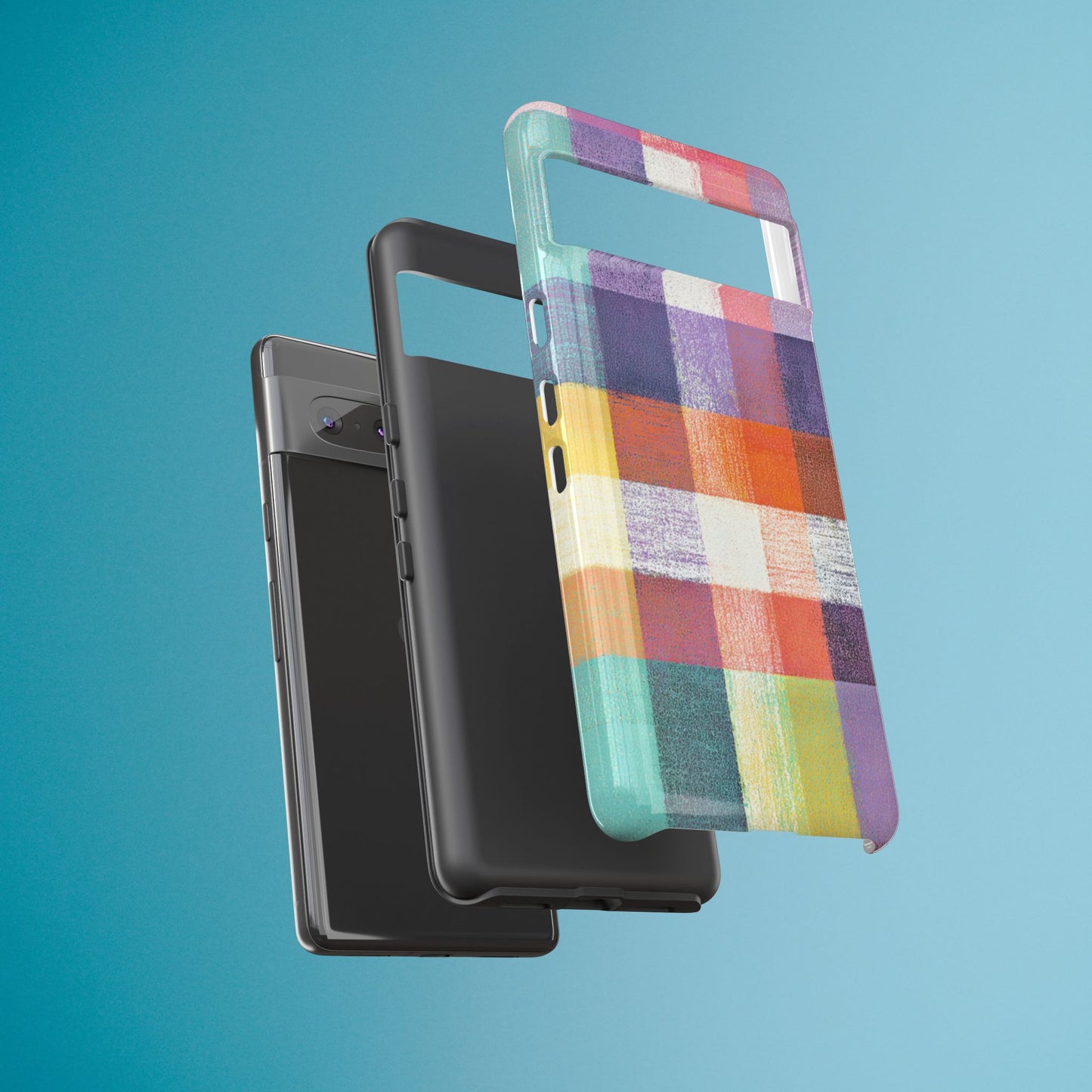 Colorful Plaid Phone Case - iPhone, Galaxy and Pixel Models