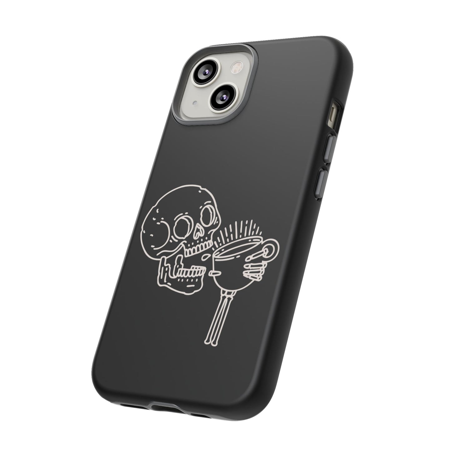 Skull Coffee Phone Case Gothic iPhone, Samsung,!Pixel