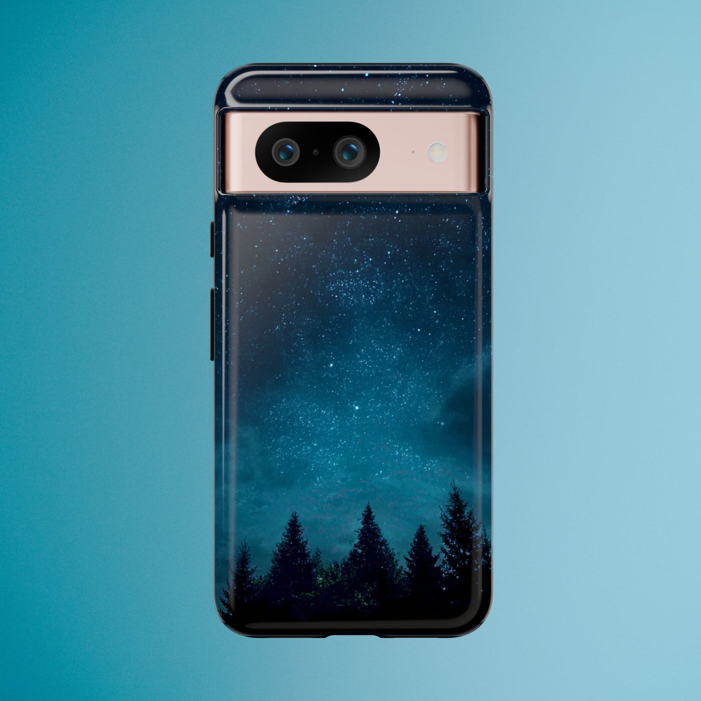 Dark Starry Night Phone Case - Winter Theme Phone Cover for iPhone, Pixel and Samsung Galaxy Models