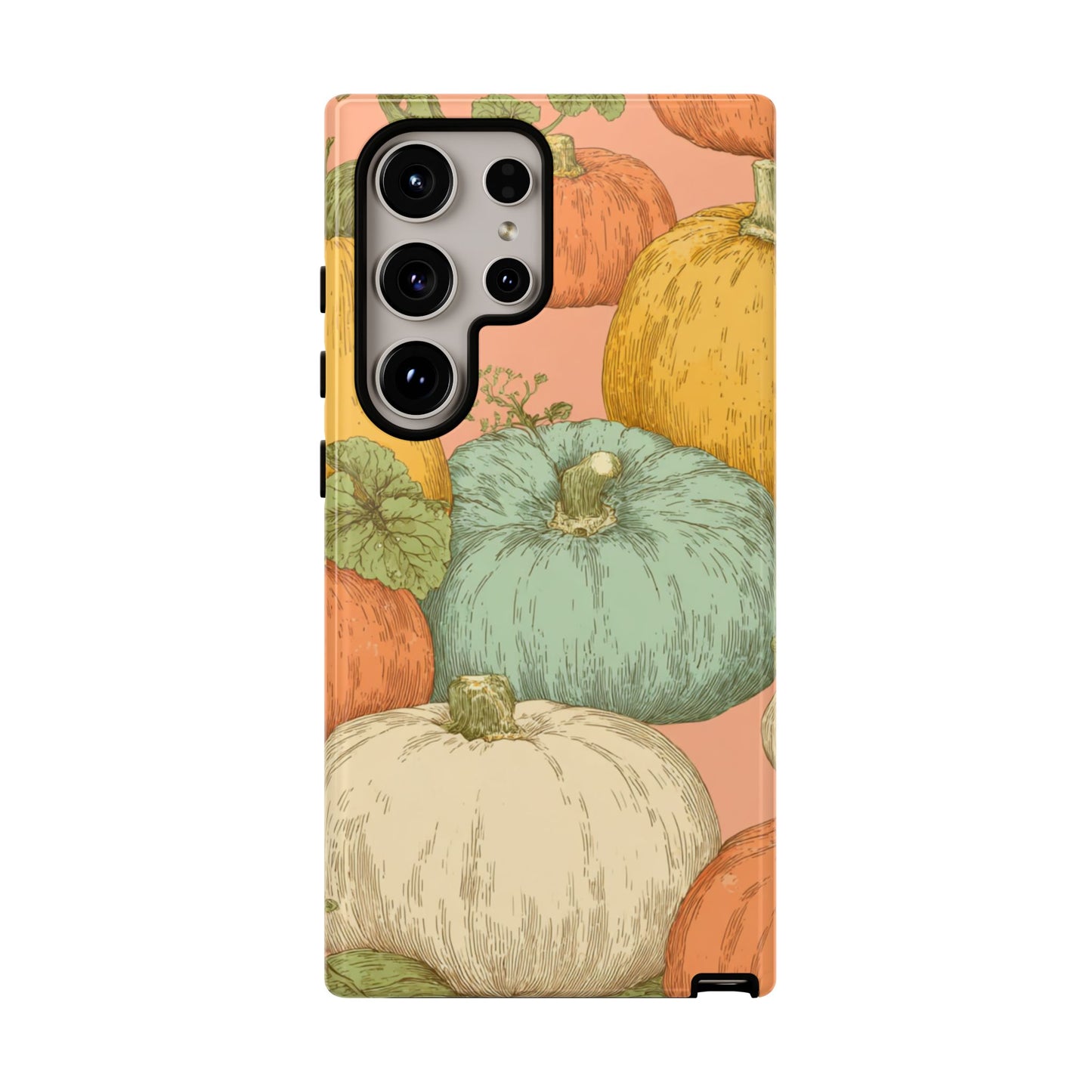 Pumpkin Patch Phone Case - Autumn Aesthetic iPhone Samsung Cover, Fall Halloween Pumpkin Design, Cozy Rustic Harvest Phone Accessory