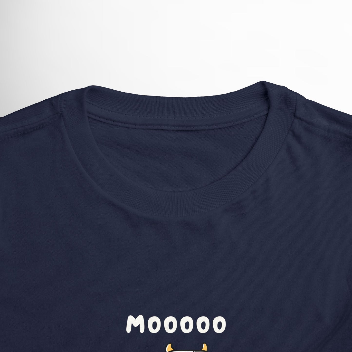 Moo Toddler Shirt - Cute Cow Graphic Cotton Tee with Farm Animal Design (2T-5T)