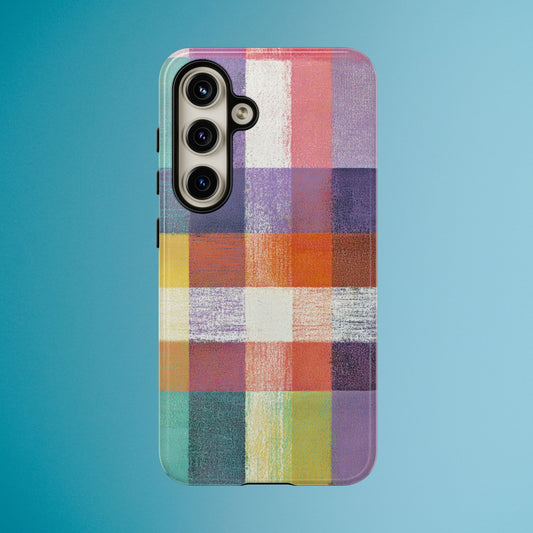 Colorful Plaid Phone Case - iPhone, Galaxy and Pixel Models