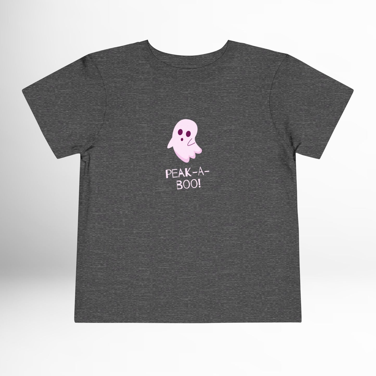 Peek-a-Boo Ghost Toddler T-Shirt - Cute Halloween Kids Tee