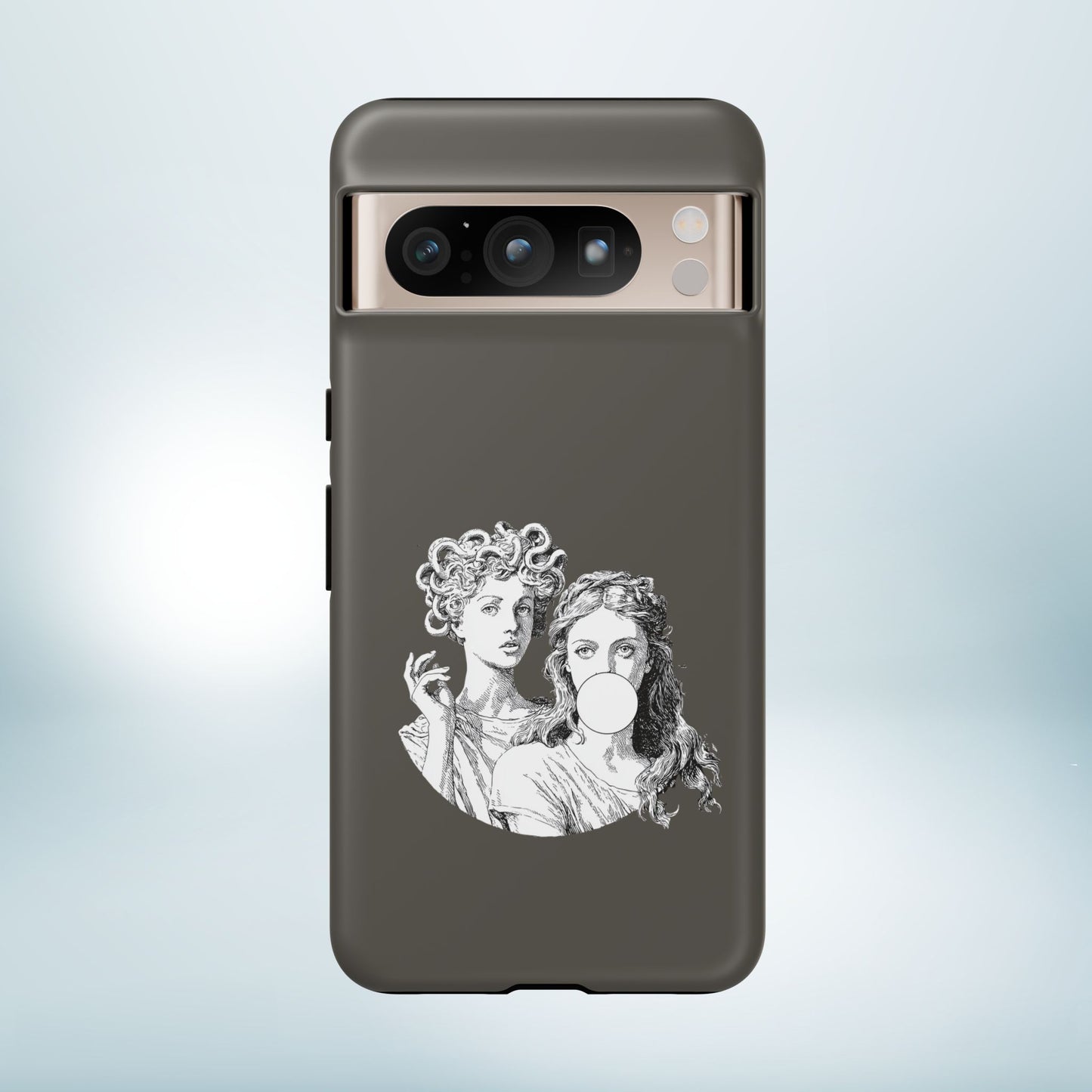 Athena and Medusa Phone Case, Greek Mythology Tough Cover, Gothic Art iPhone Samsung Pixel Case
