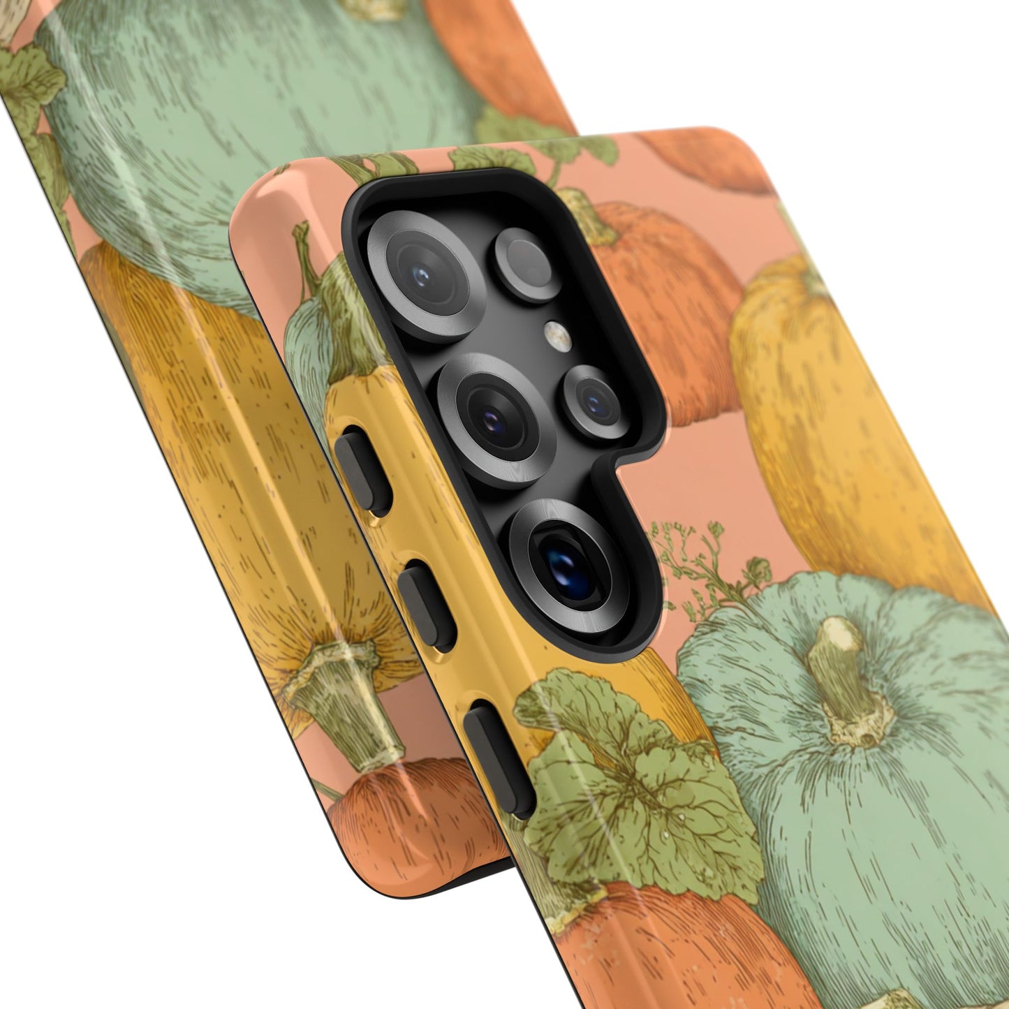 Pumpkin Patch Phone Case - Autumn Aesthetic iPhone Samsung Cover, Fall Halloween Pumpkin Design, Cozy Rustic Harvest Phone Accessory