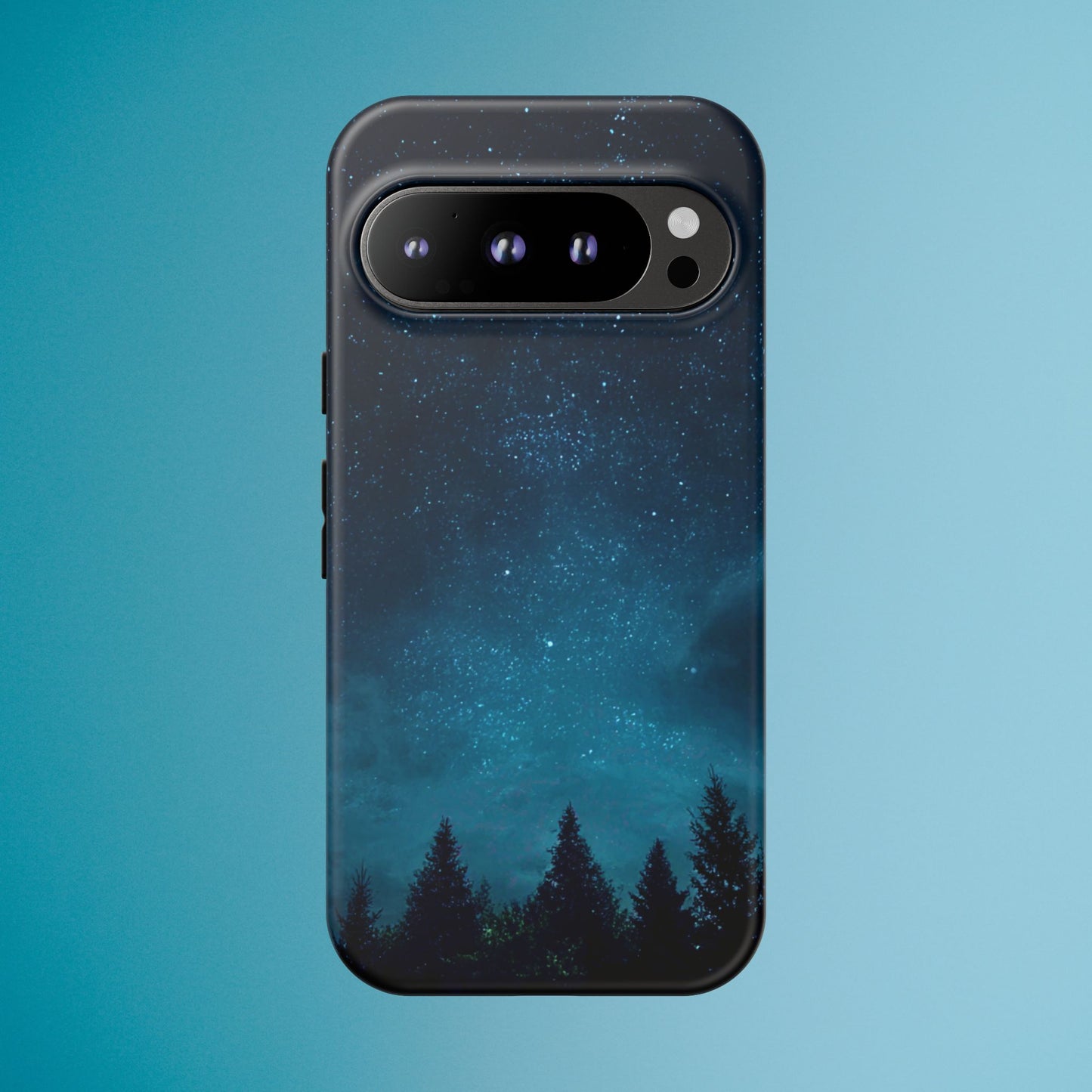 Dark Starry Night Phone Case - Winter Theme Phone Cover for iPhone, Pixel and Samsung Galaxy Models