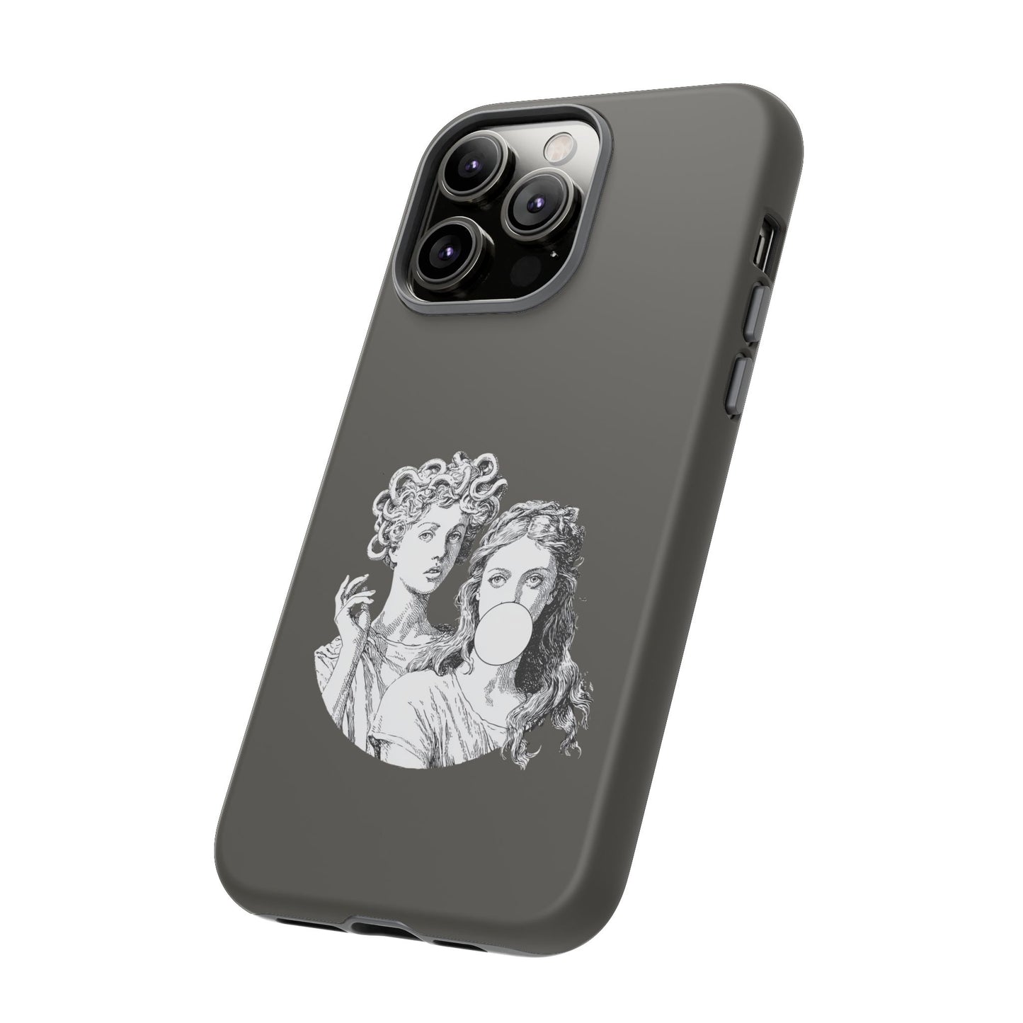 Athena and Medusa Phone Case, Greek Mythology Tough Cover, Gothic Art iPhone Samsung Pixel Case