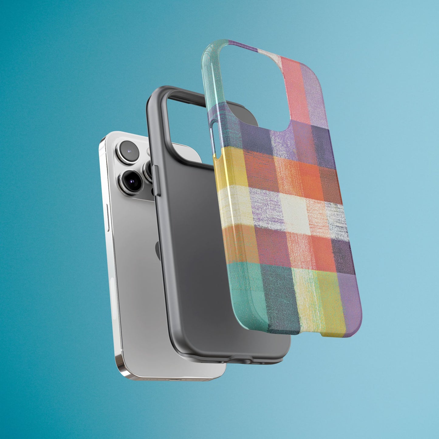 Colorful Plaid Phone Case - iPhone, Galaxy and Pixel Models