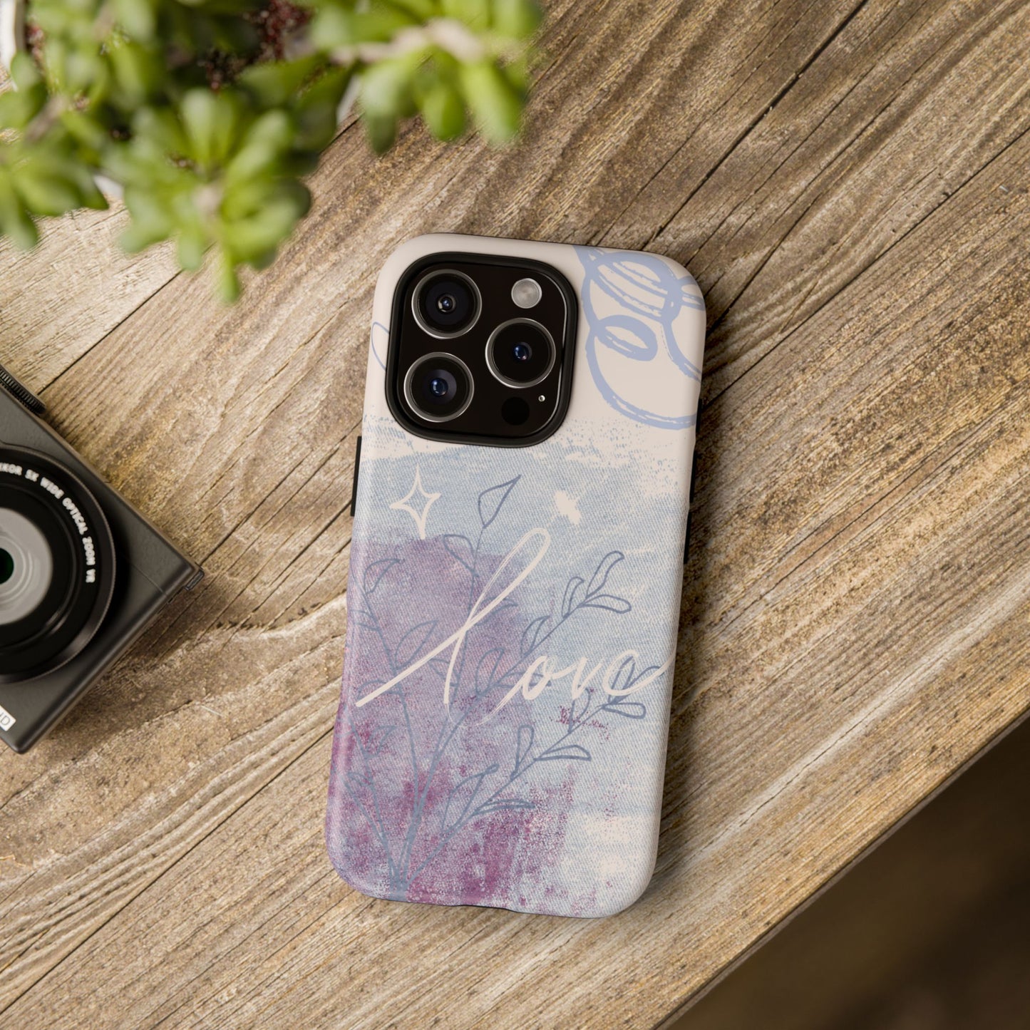 Love Pastel Abstract Phone Case: iPhone, Pixel, Galaxy