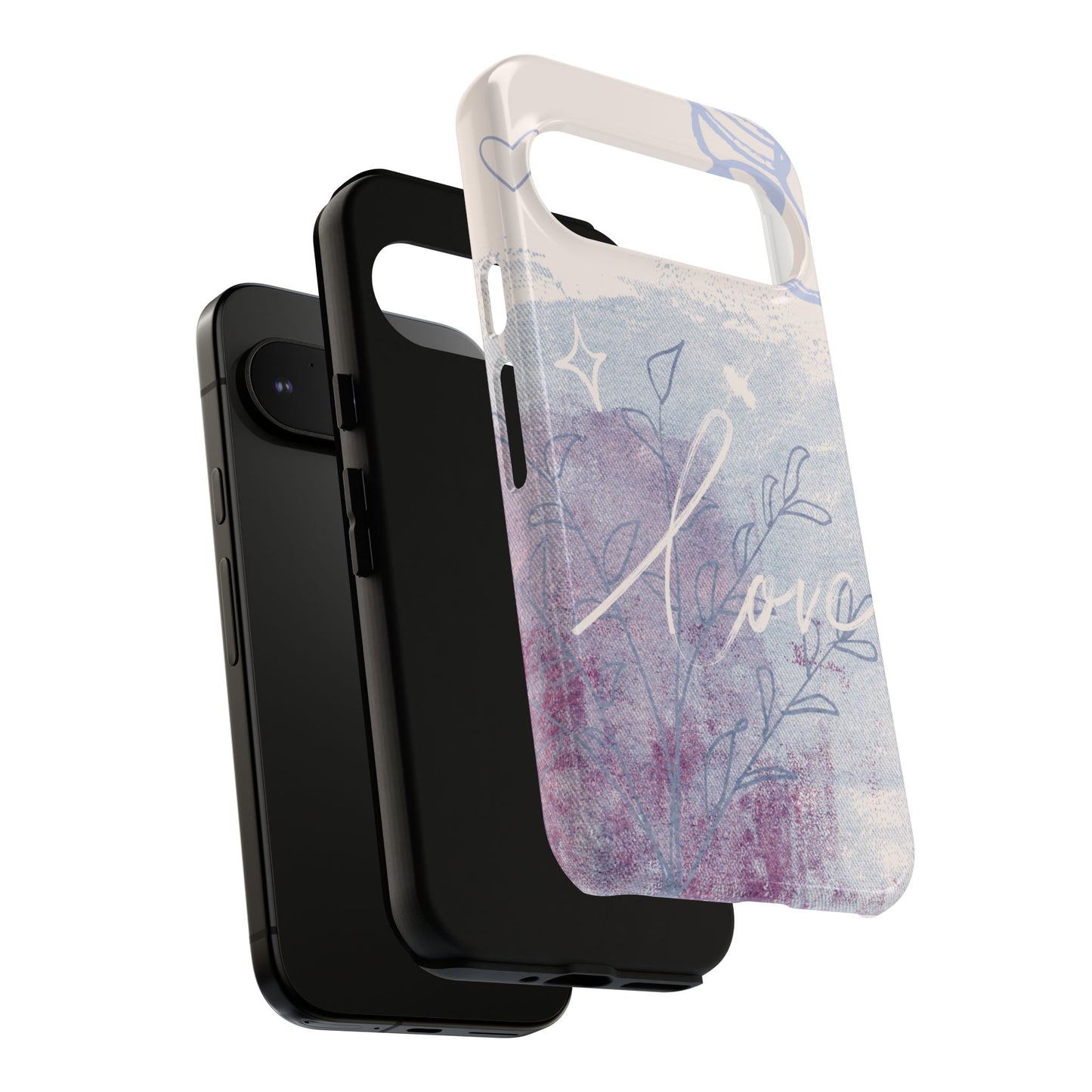 Love Pastel Abstract Phone Case: iPhone, Pixel, Galaxy