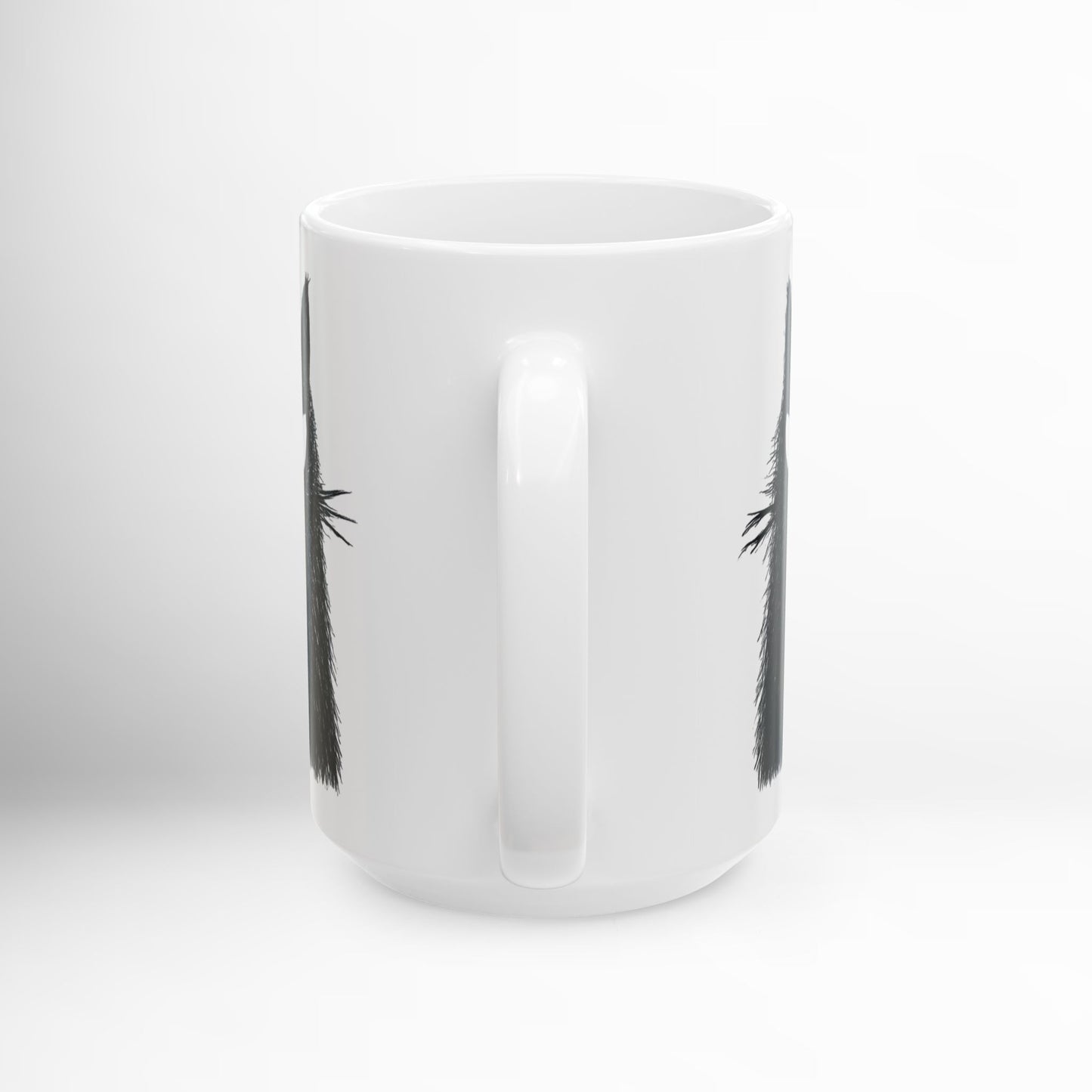 Angry Cat Mug Funny Black Cat Ceramic Coffee Cup 11oz or 15oz