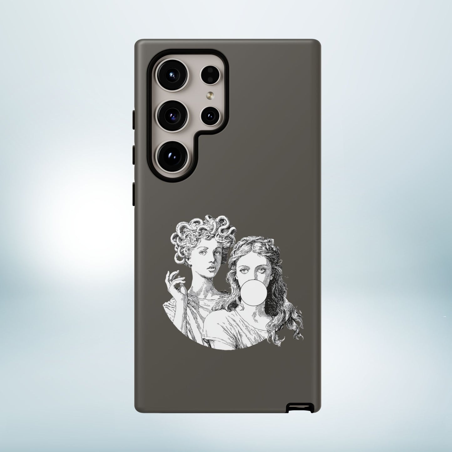 Athena and Medusa Phone Case, Greek Mythology Tough Cover, Gothic Art iPhone Samsung Pixel Case