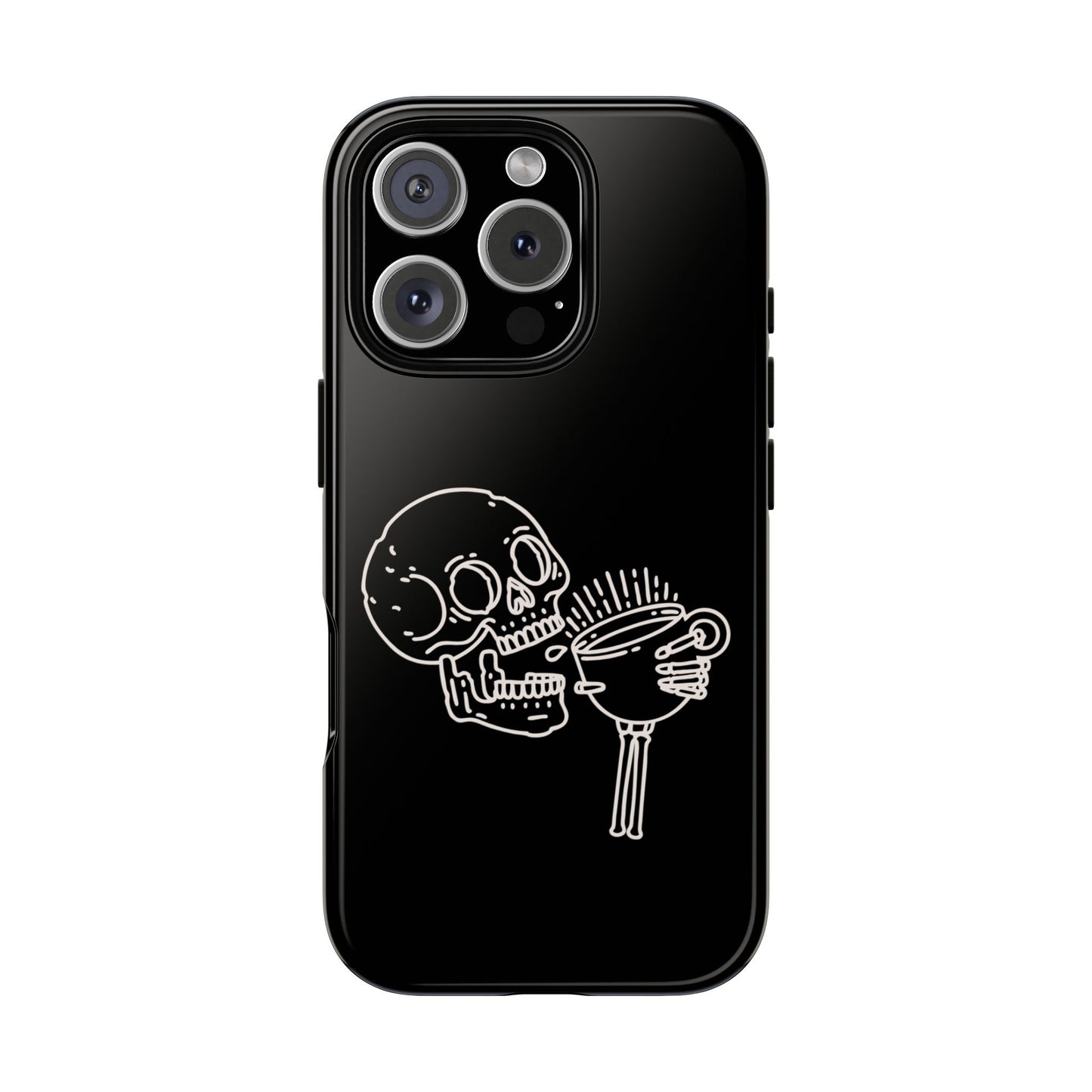 Skull Coffee Phone Case Gothic iPhone, Samsung,!Pixel