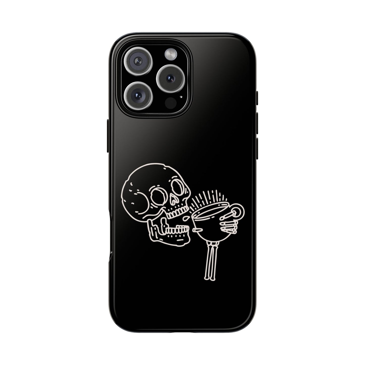 Skull Coffee Phone Case Gothic iPhone, Samsung,!Pixel