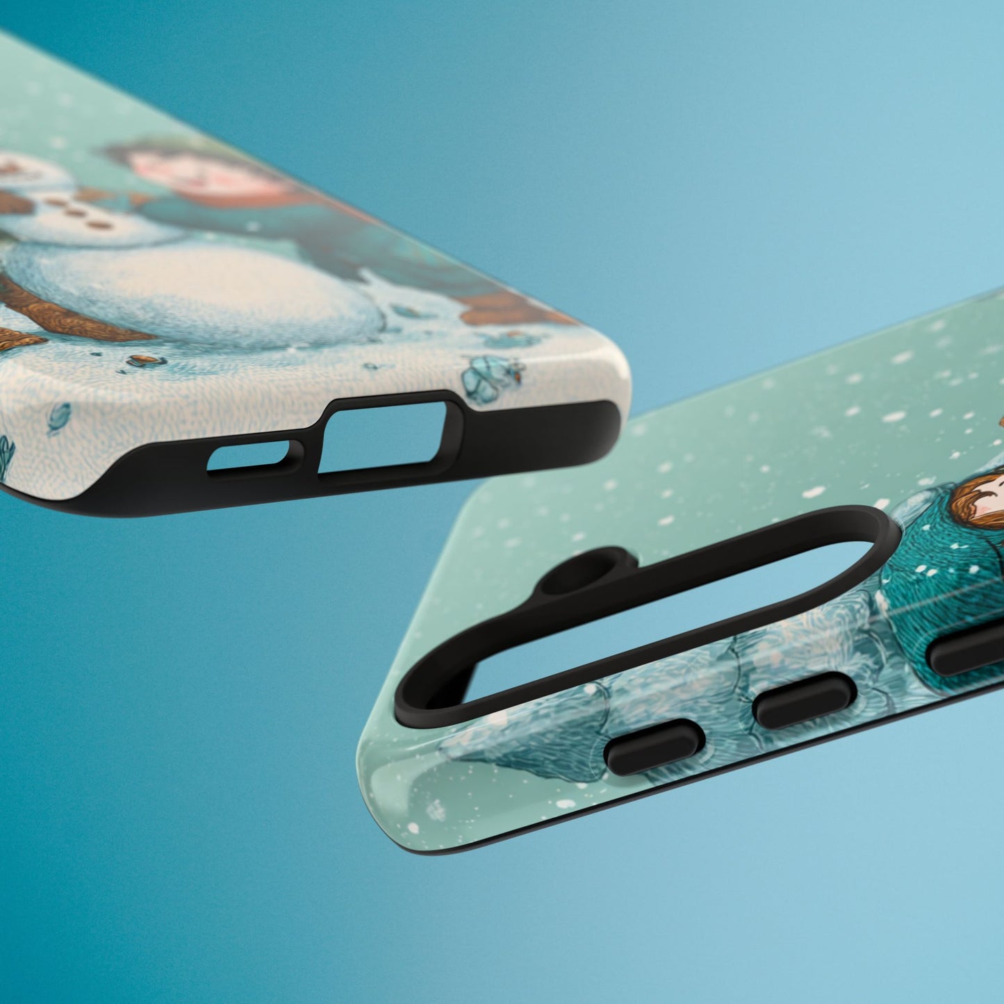 Elf Snowman Winter Phone Case Cute Holiday Cover for iPhone Samsung Pixel