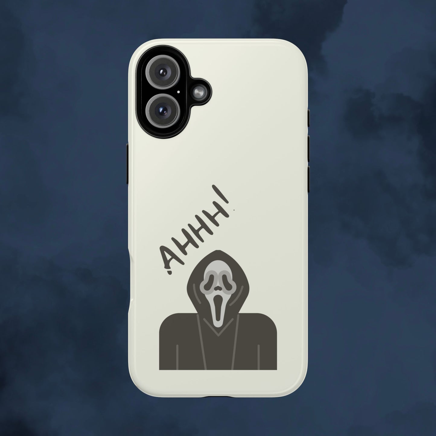 Ghostface Phone Case: Horror Movie Parody iPhone Samsung Pixel Cover