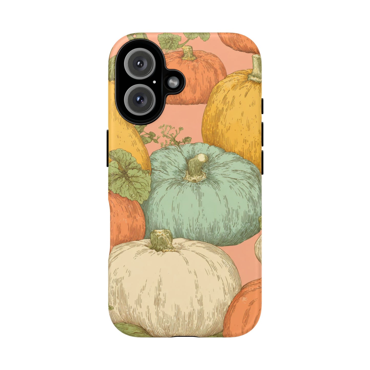 Pumpkin Patch Phone Case - Autumn Aesthetic iPhone Samsung Cover, Fall Halloween Pumpkin Design, Cozy Rustic Harvest Phone Accessory