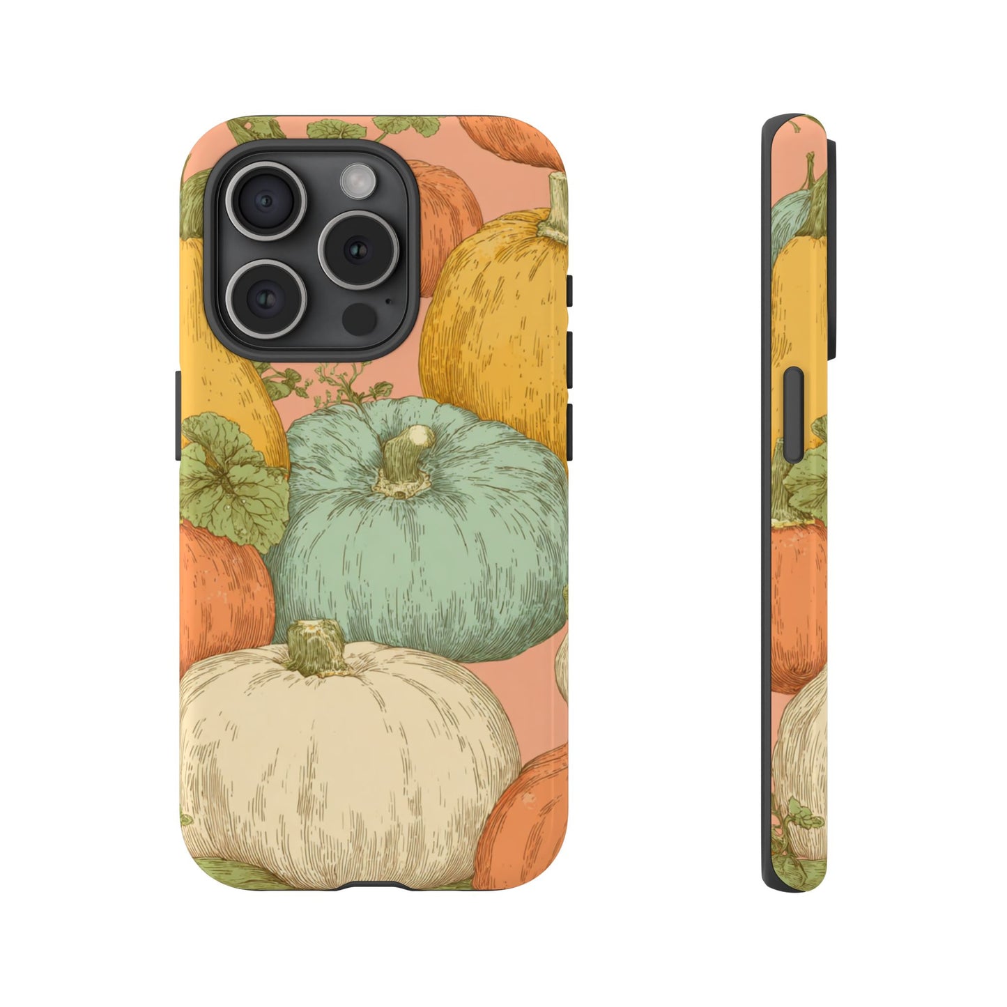 Pumpkin Patch Phone Case - Autumn Aesthetic iPhone Samsung Cover, Fall Halloween Pumpkin Design, Cozy Rustic Harvest Phone Accessory