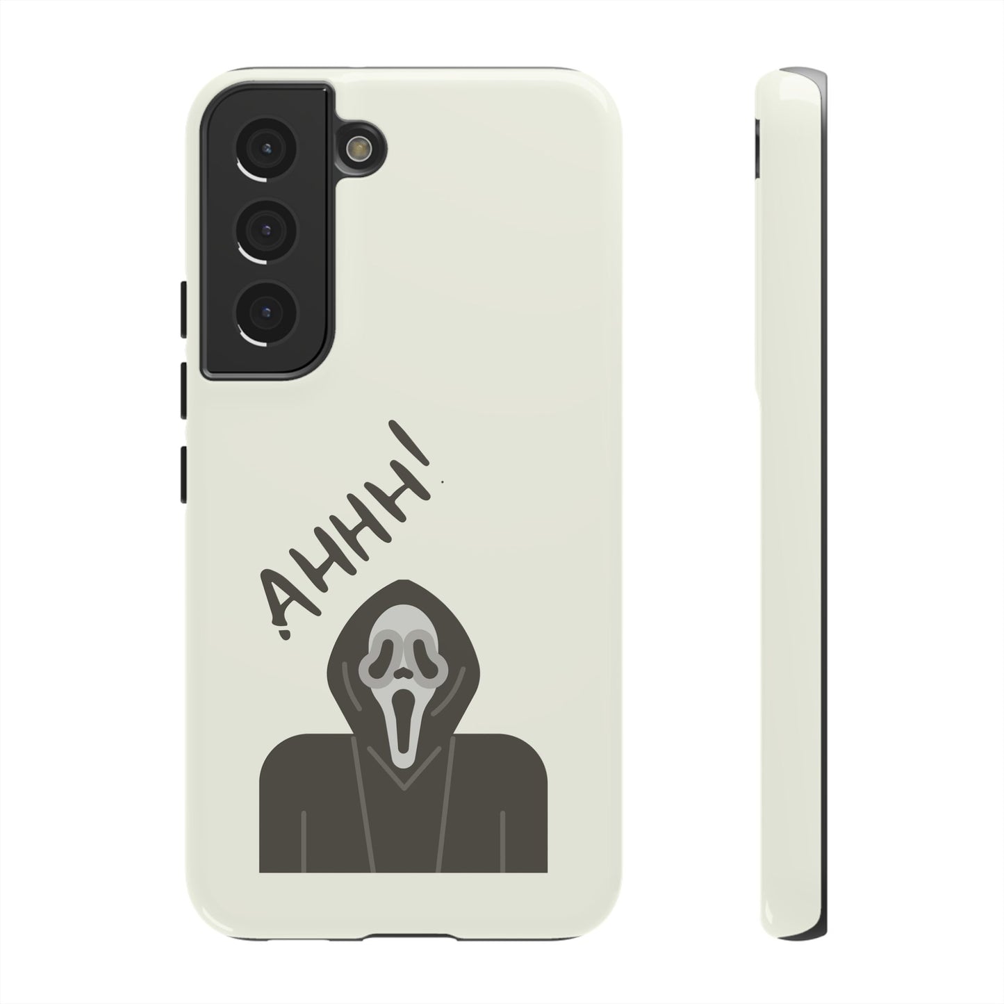 Ghostface Phone Case: Horror Movie Parody iPhone Samsung Pixel Cover