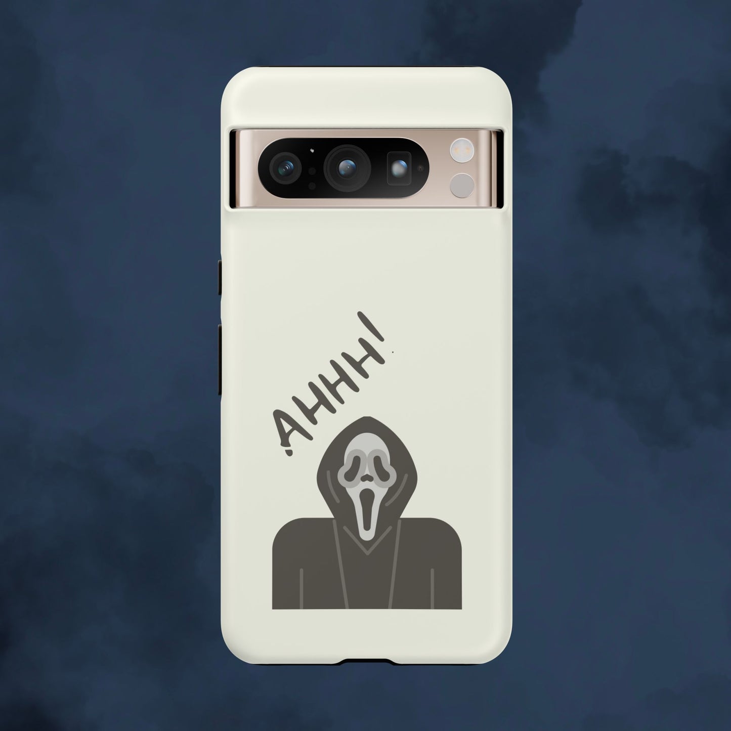 Ghostface Phone Case: Horror Movie Parody iPhone Samsung Pixel Cover