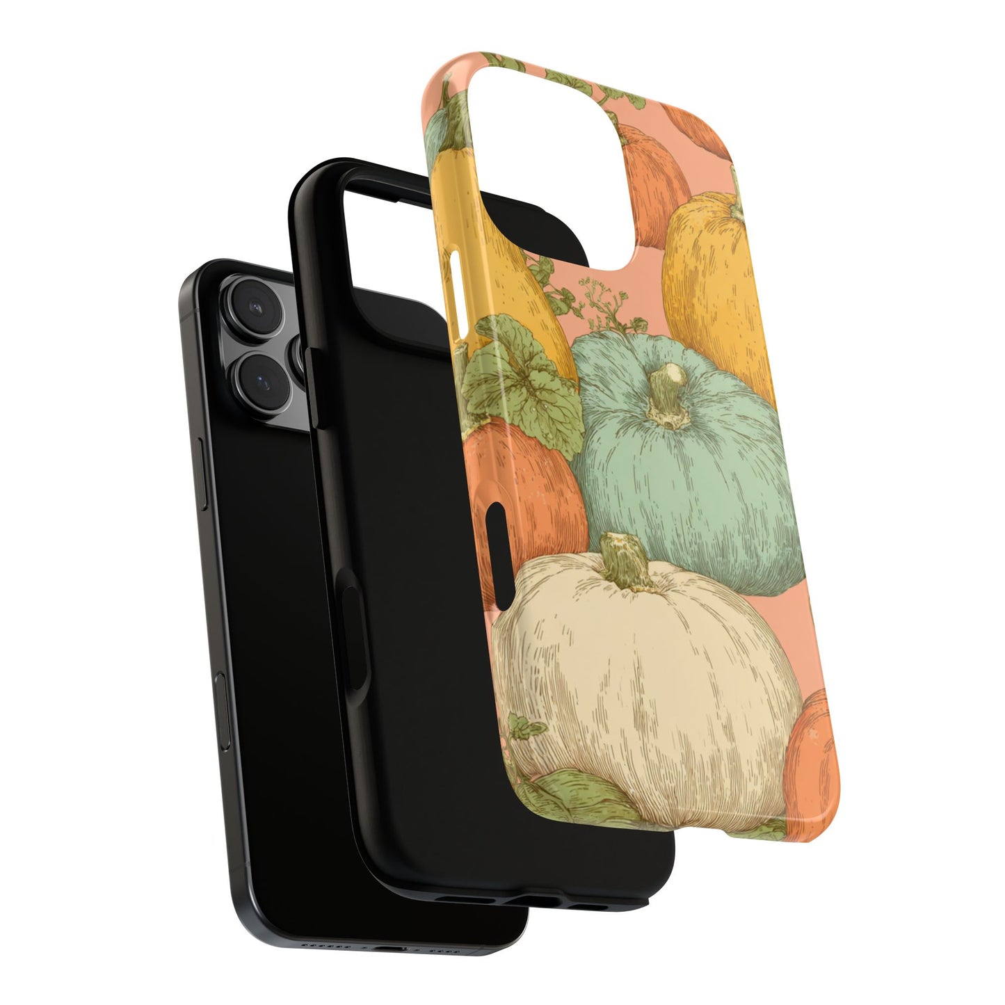 Pumpkin Patch Phone Case - Autumn Aesthetic iPhone Samsung Cover, Fall Halloween Pumpkin Design, Cozy Rustic Harvest Phone Accessory