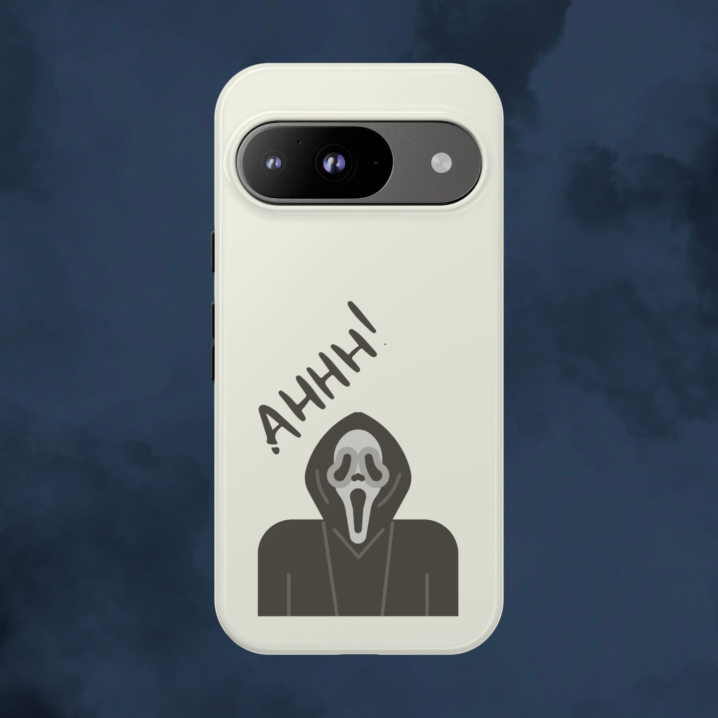 Ghostface Phone Case: Horror Movie Parody iPhone Samsung Pixel Cover