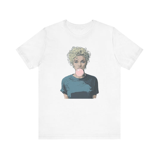 Monroe Inspired Bubblegum T-Shirt | Retro Hollywood Graphic Tee | Vintage Icon Streetwear Top | Pop Art Casual Shirt