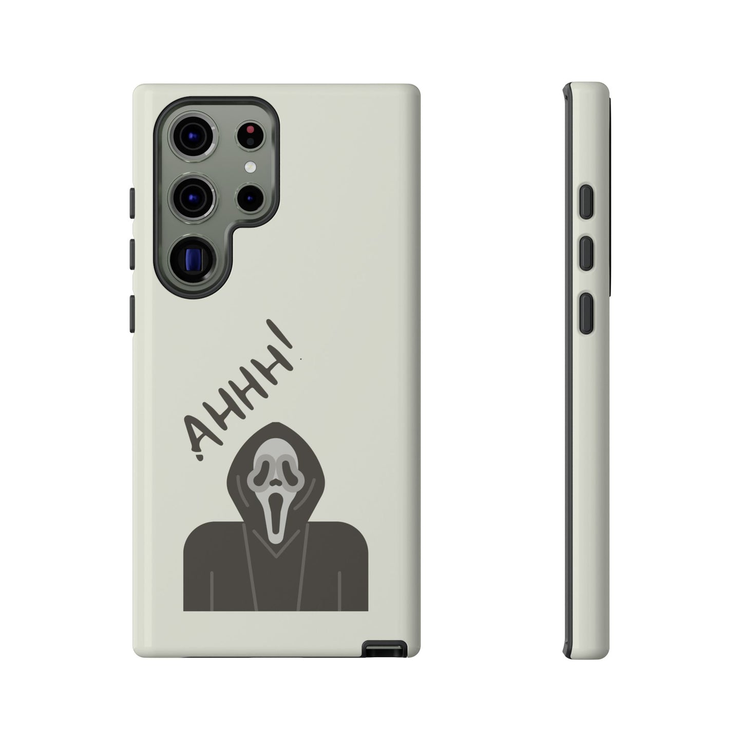 Ghostface Phone Case: Horror Movie Parody iPhone Samsung Pixel Cover