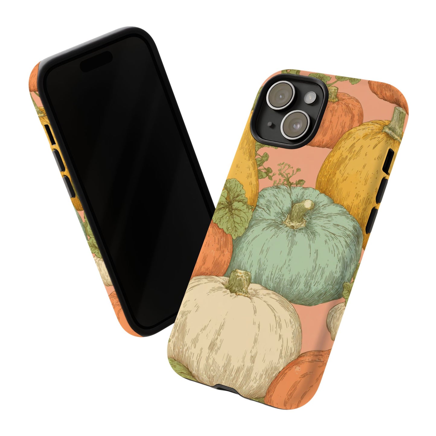 Pumpkin Patch Phone Case - Autumn Aesthetic iPhone Samsung Cover, Fall Halloween Pumpkin Design, Cozy Rustic Harvest Phone Accessory