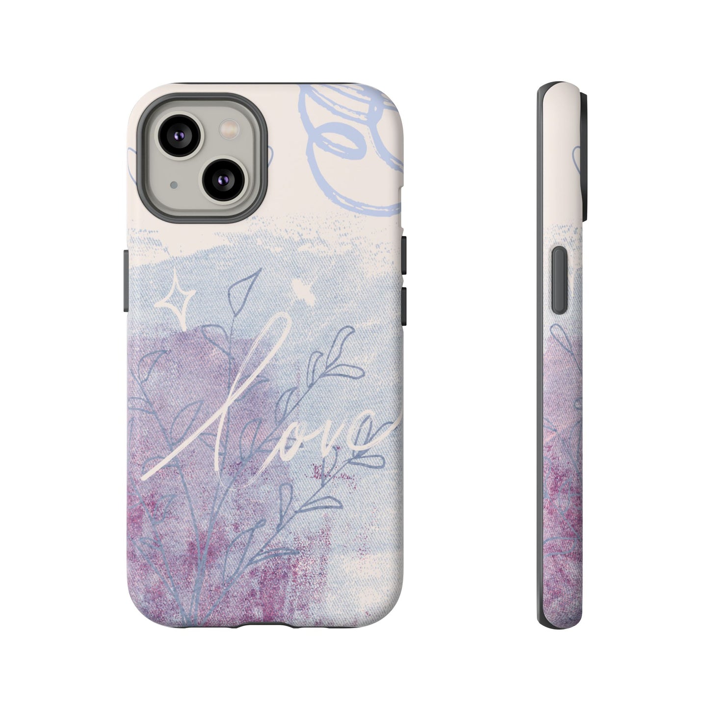 Love Pastel Abstract Phone Case: iPhone, Pixel, Galaxy