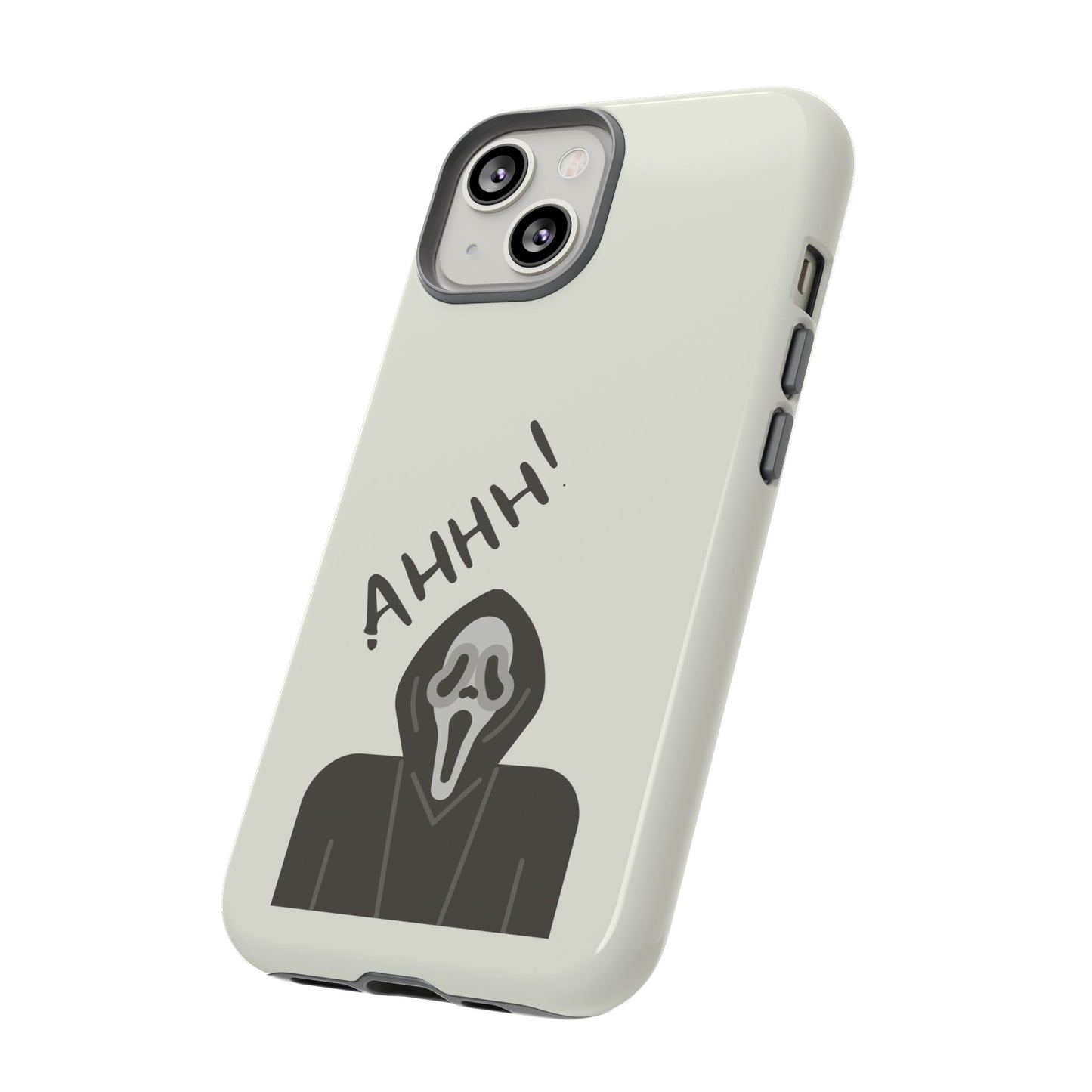 Ghostface Phone Case: Horror Movie Parody iPhone Samsung Pixel Cover