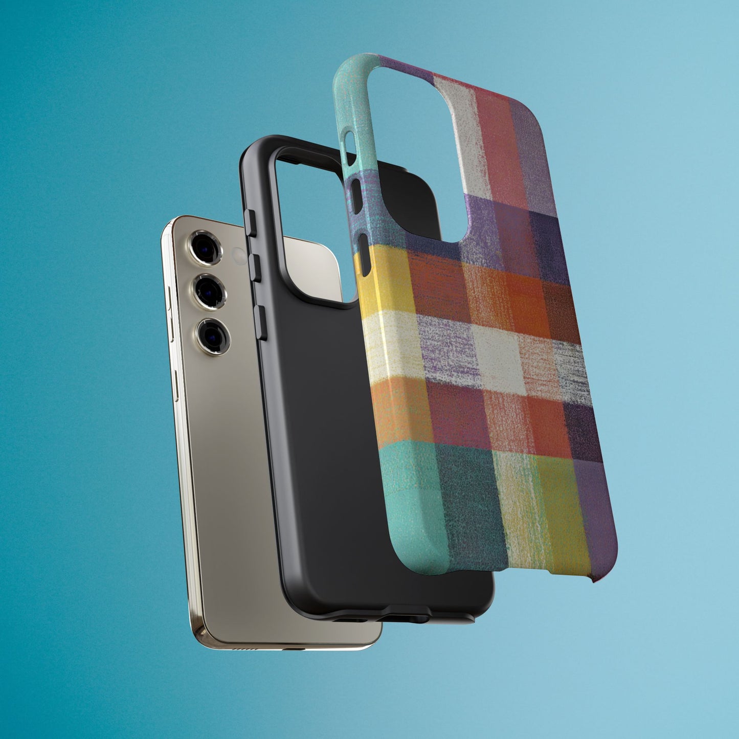 Colorful Plaid Phone Case - iPhone, Galaxy and Pixel Models
