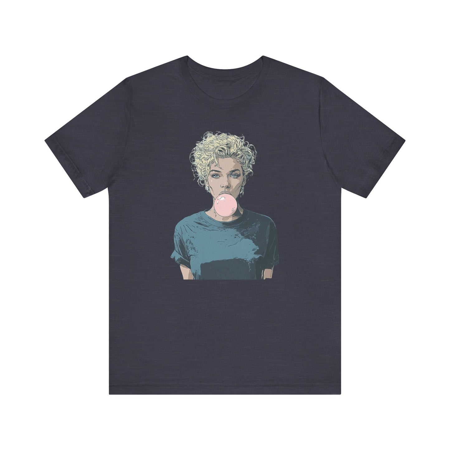 Monroe Inspired Bubblegum T-Shirt | Retro Hollywood Graphic Tee | Vintage Icon Streetwear Top | Pop Art Casual Shirt