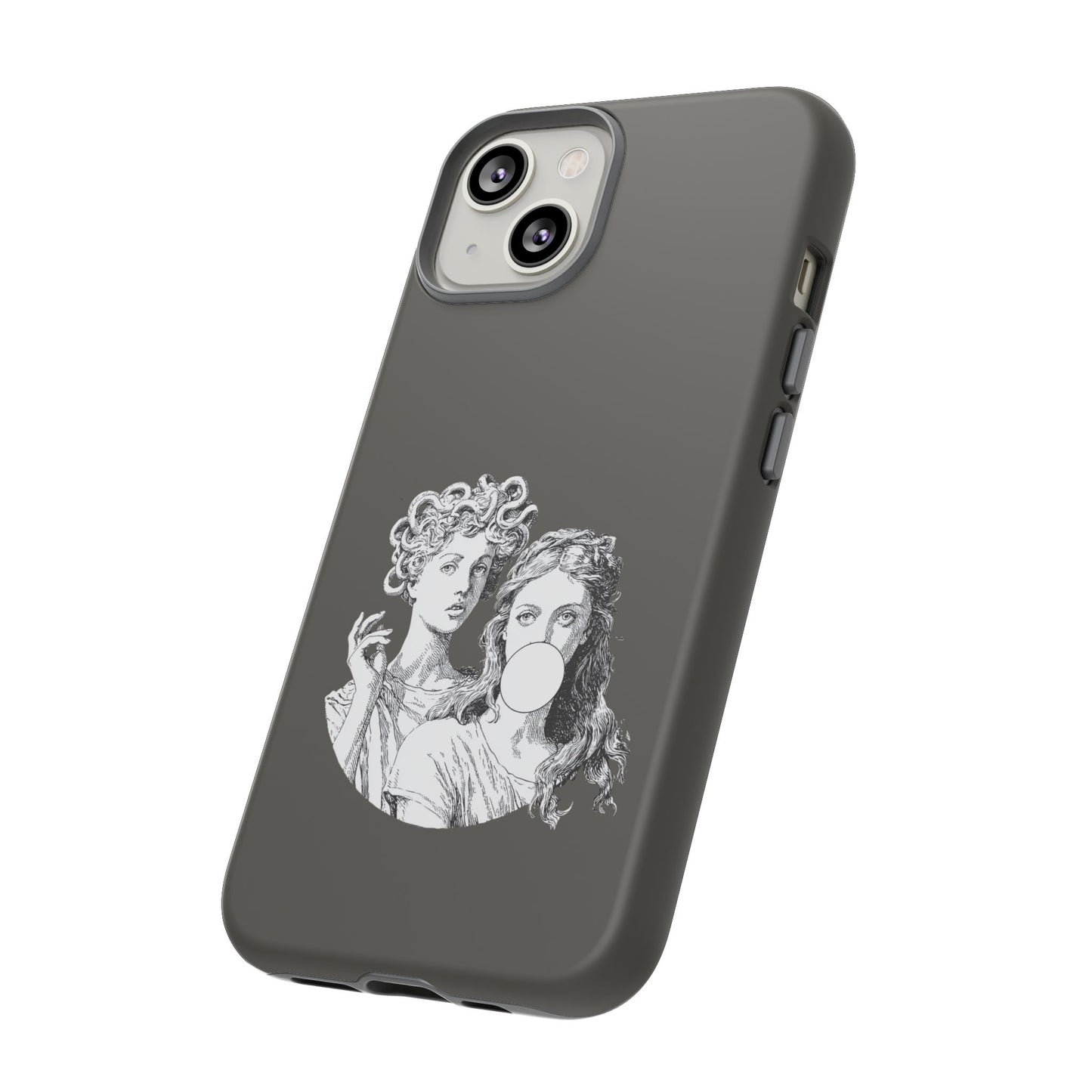 Athena and Medusa Phone Case, Greek Mythology Tough Cover, Gothic Art iPhone Samsung Pixel Case