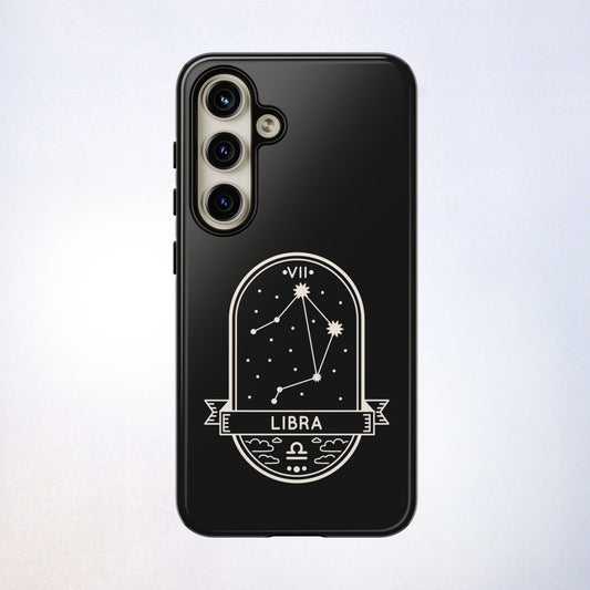 Libra Zodiac Phone Case, Astrological Tough Case, Horoscope Star Sign Cover, Celestial iPhone Samsung Pixel Gift