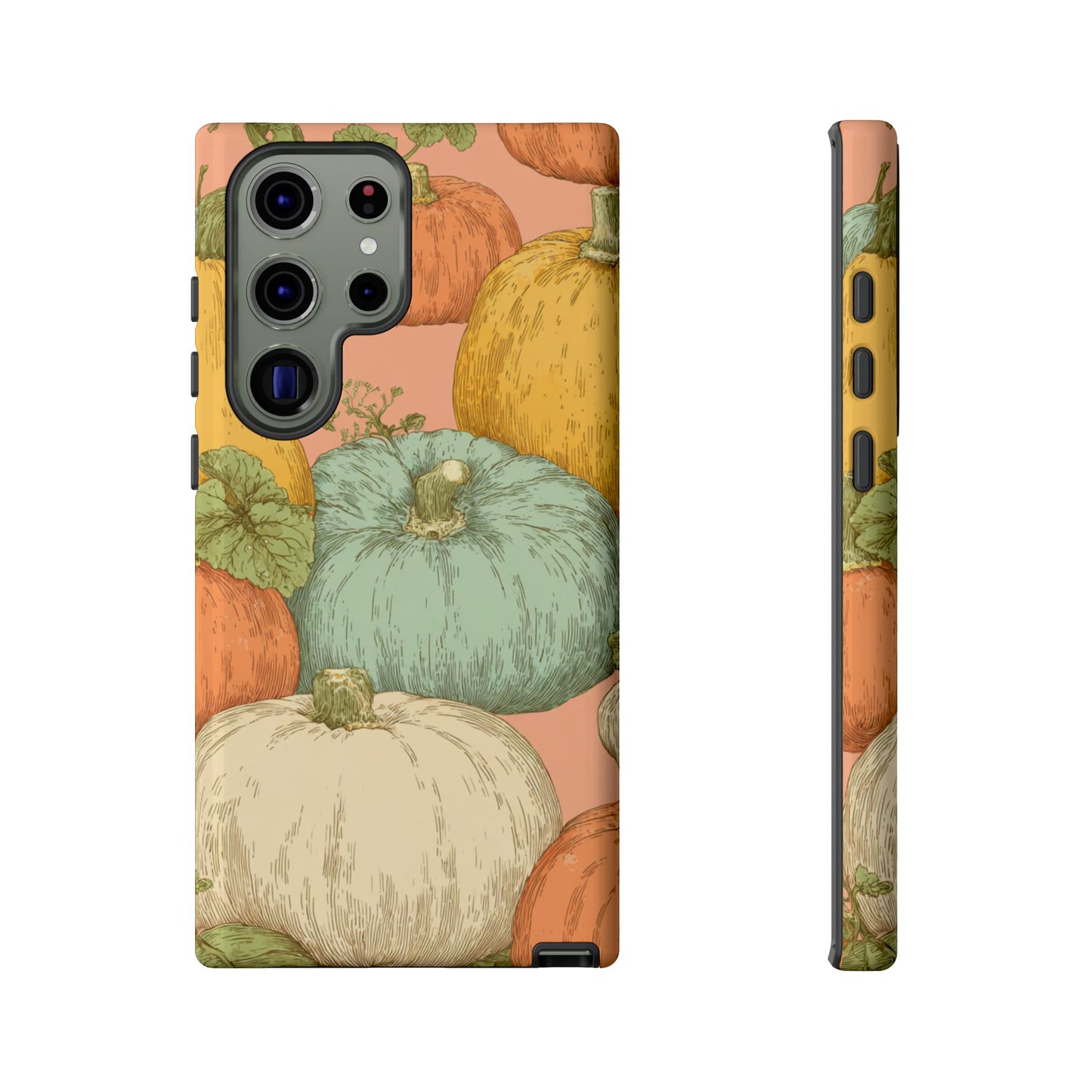 Pumpkin Patch Phone Case - Autumn Aesthetic iPhone Samsung Cover, Fall Halloween Pumpkin Design, Cozy Rustic Harvest Phone Accessory