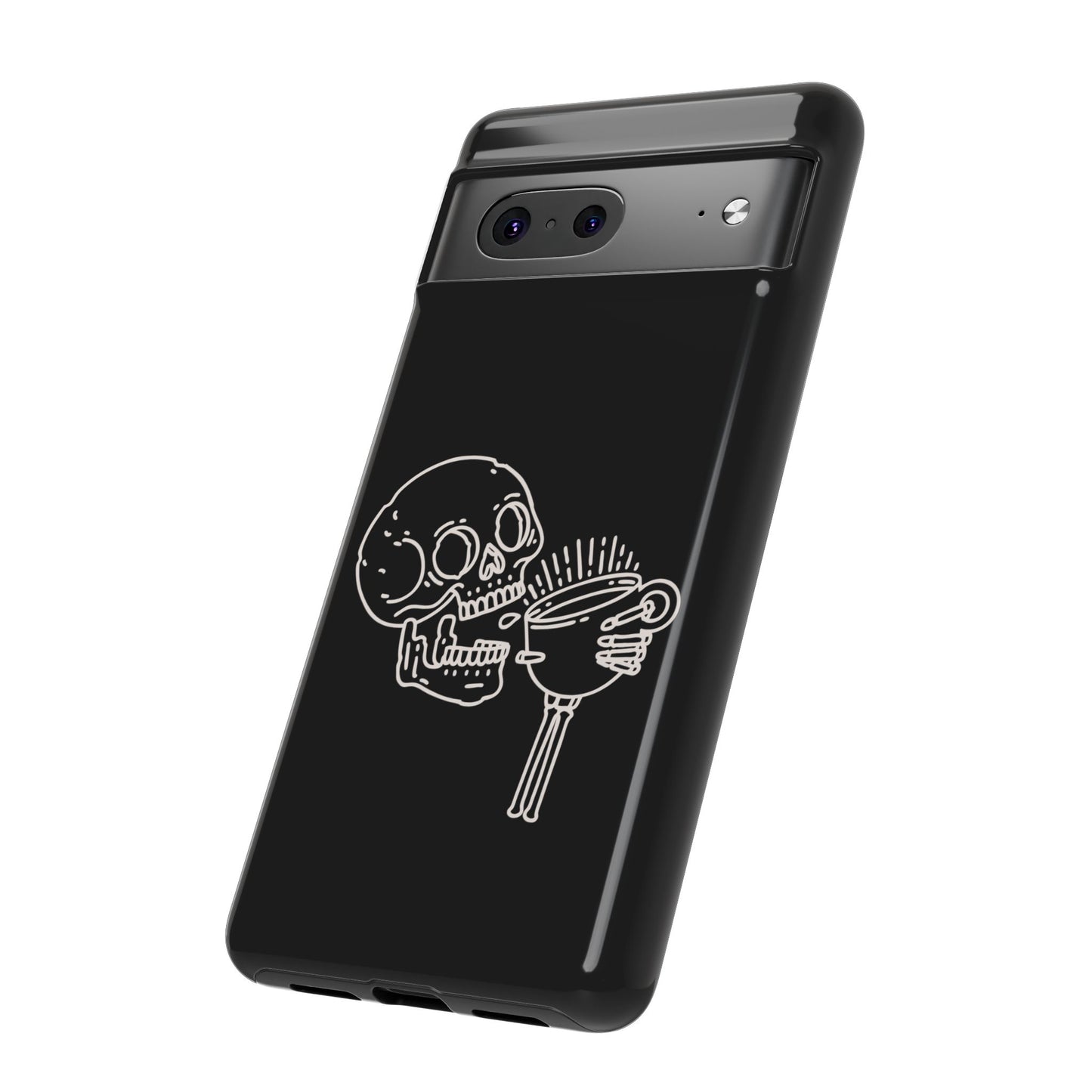 Skull Coffee Phone Case Gothic iPhone, Samsung,!Pixel