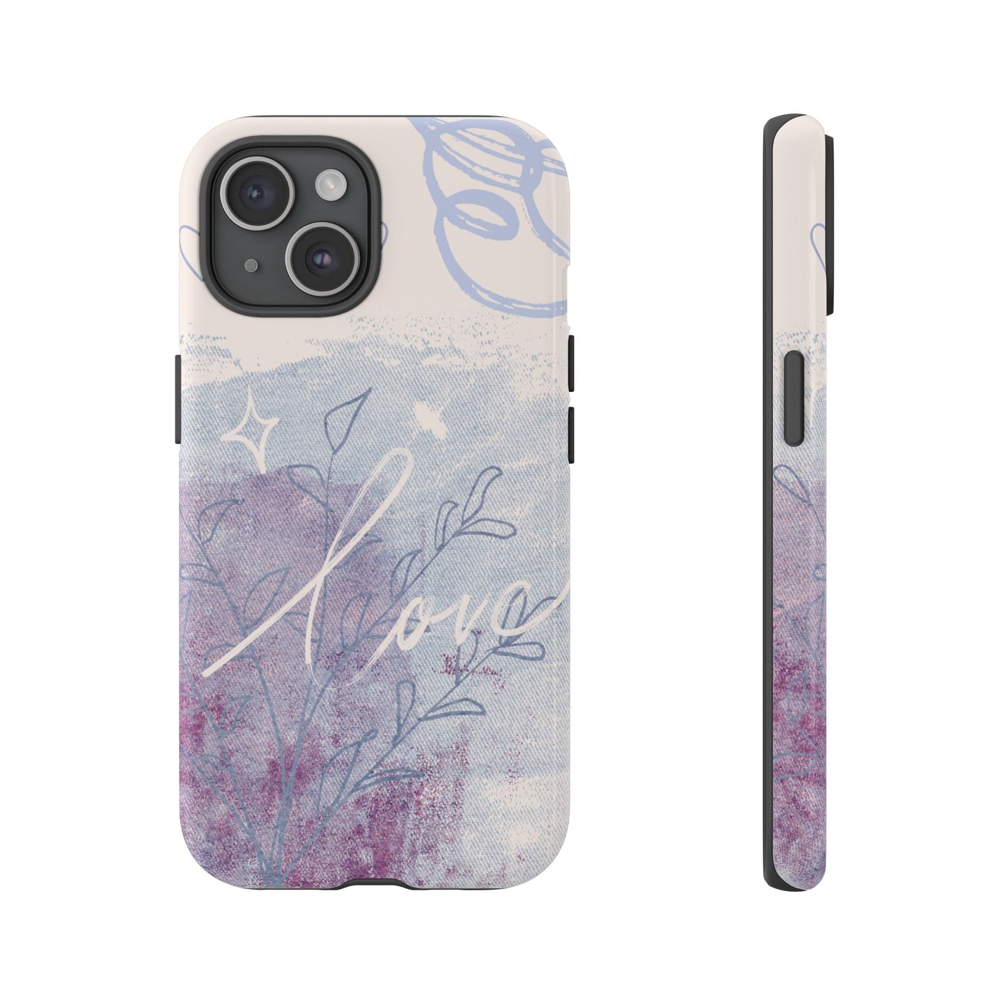Love Pastel Abstract Phone Case: iPhone, Pixel, Galaxy