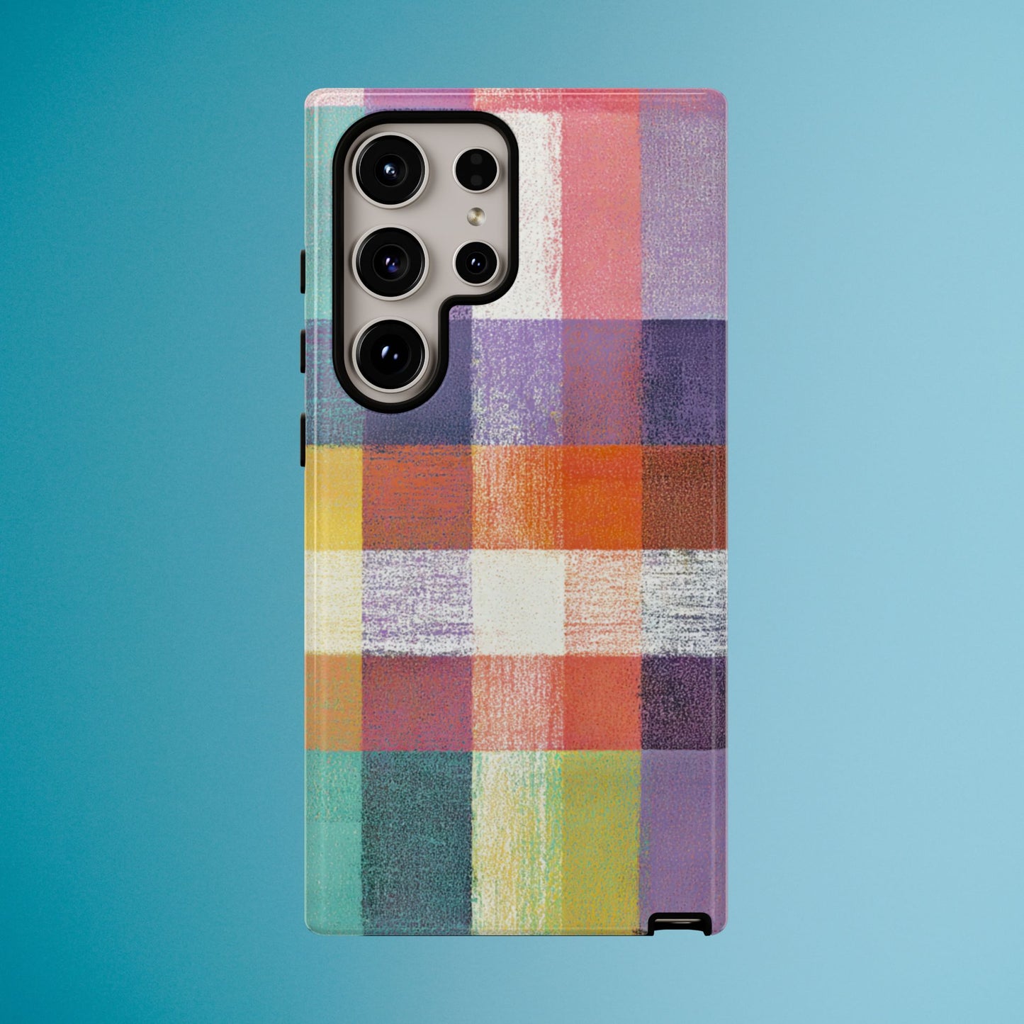 Colorful Plaid Phone Case - iPhone, Galaxy and Pixel Models
