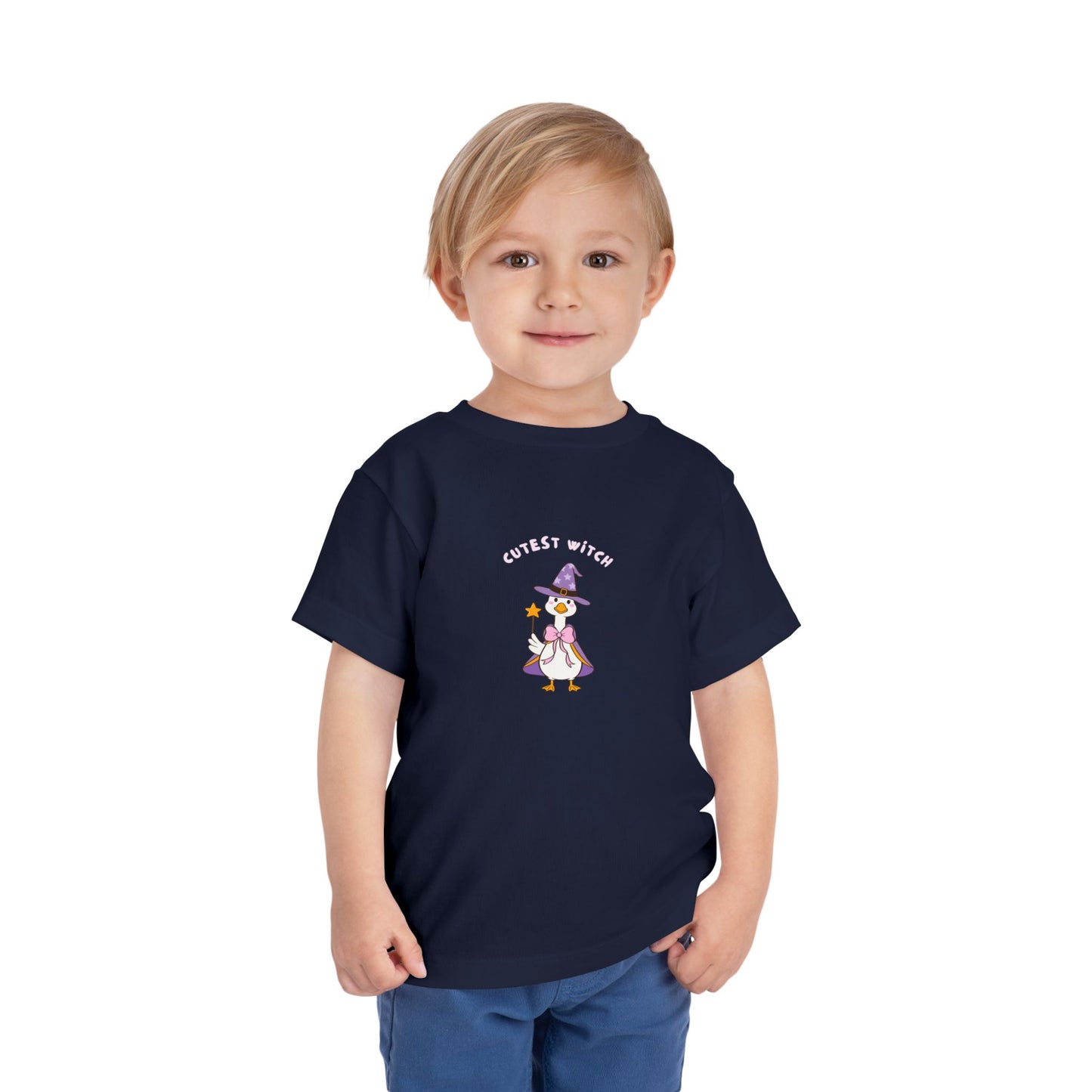 Cutest Witch Toddler Shirt - Goose Halloween Cotton Tee (2T-5T)