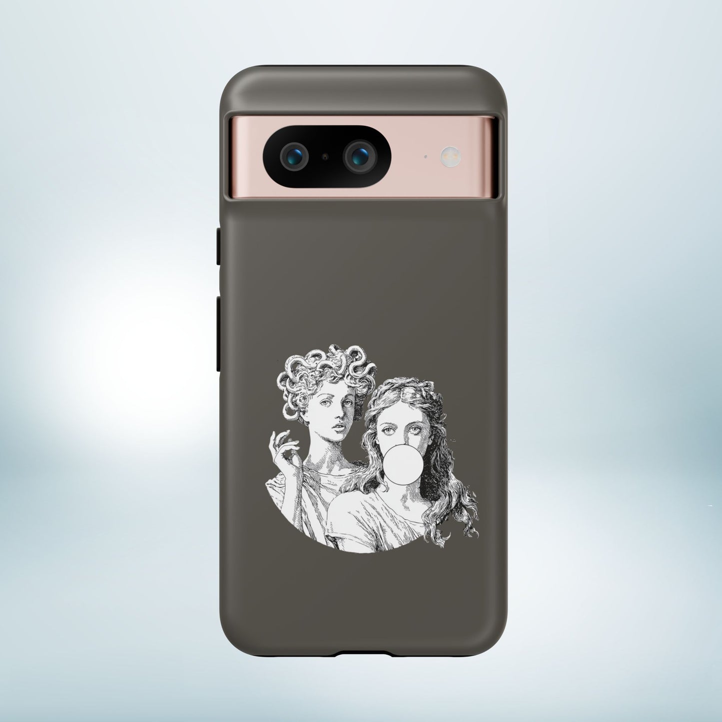 Athena and Medusa Phone Case, Greek Mythology Tough Cover, Gothic Art iPhone Samsung Pixel Case