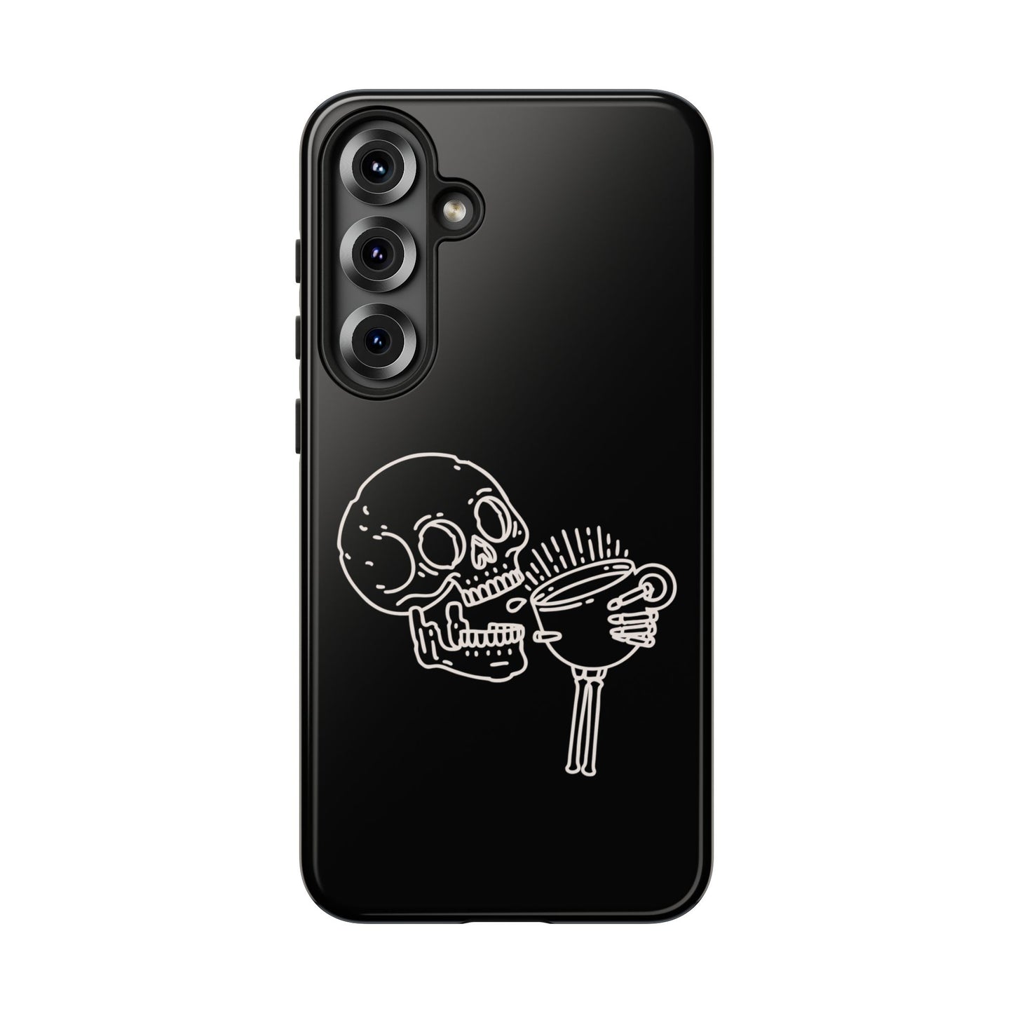 Skull Coffee Phone Case Gothic iPhone, Samsung,!Pixel
