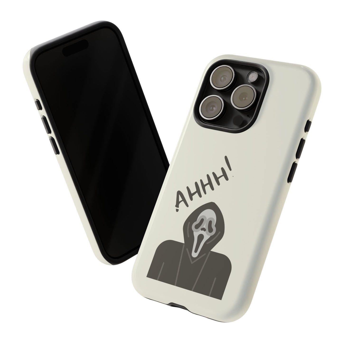 Ghostface Phone Case: Horror Movie Parody iPhone Samsung Pixel Cover