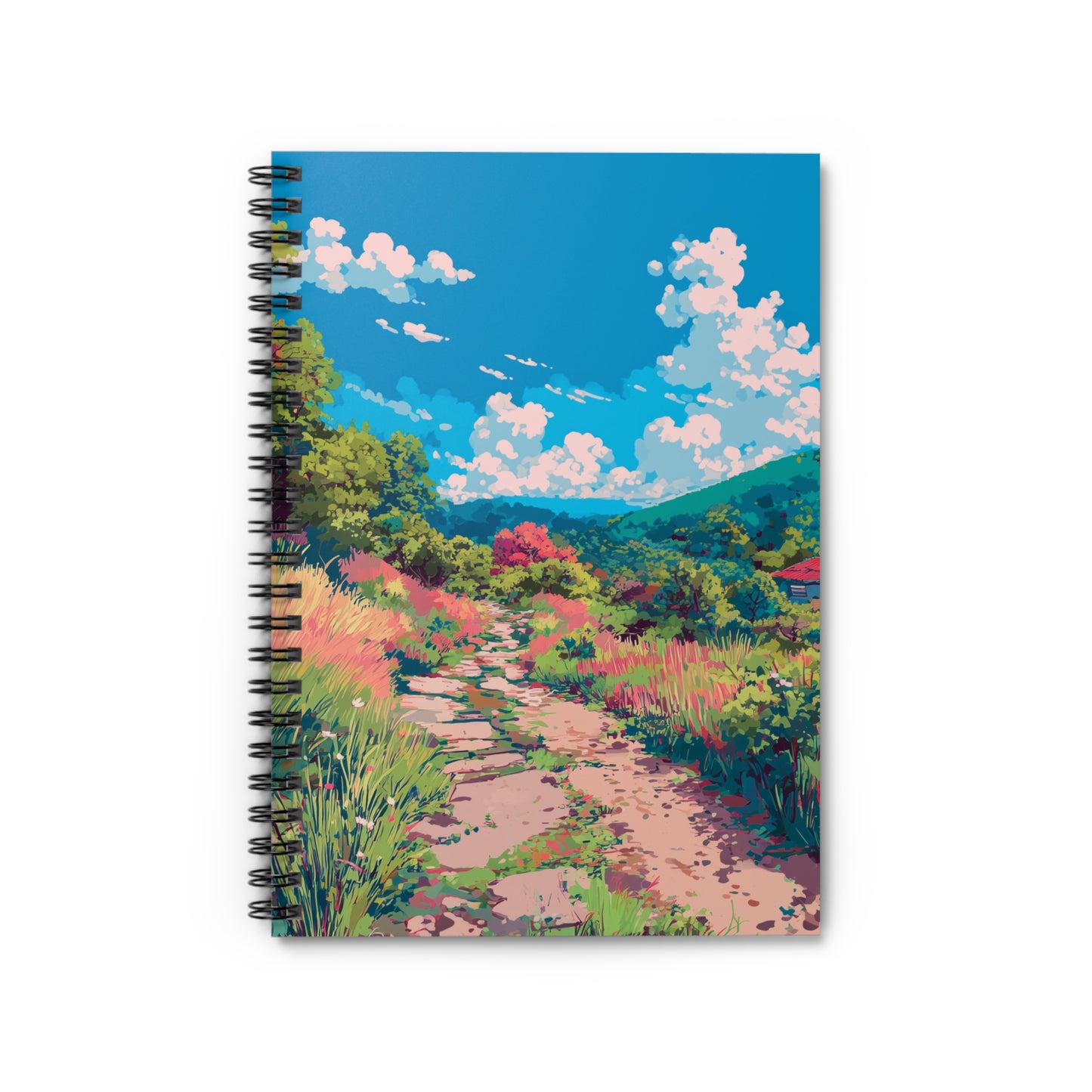Ghibli Landscape Spiral Notebook - Ruled Line, Nature Journal, Artistic Diary, Anime Stationery, Gift for Writers