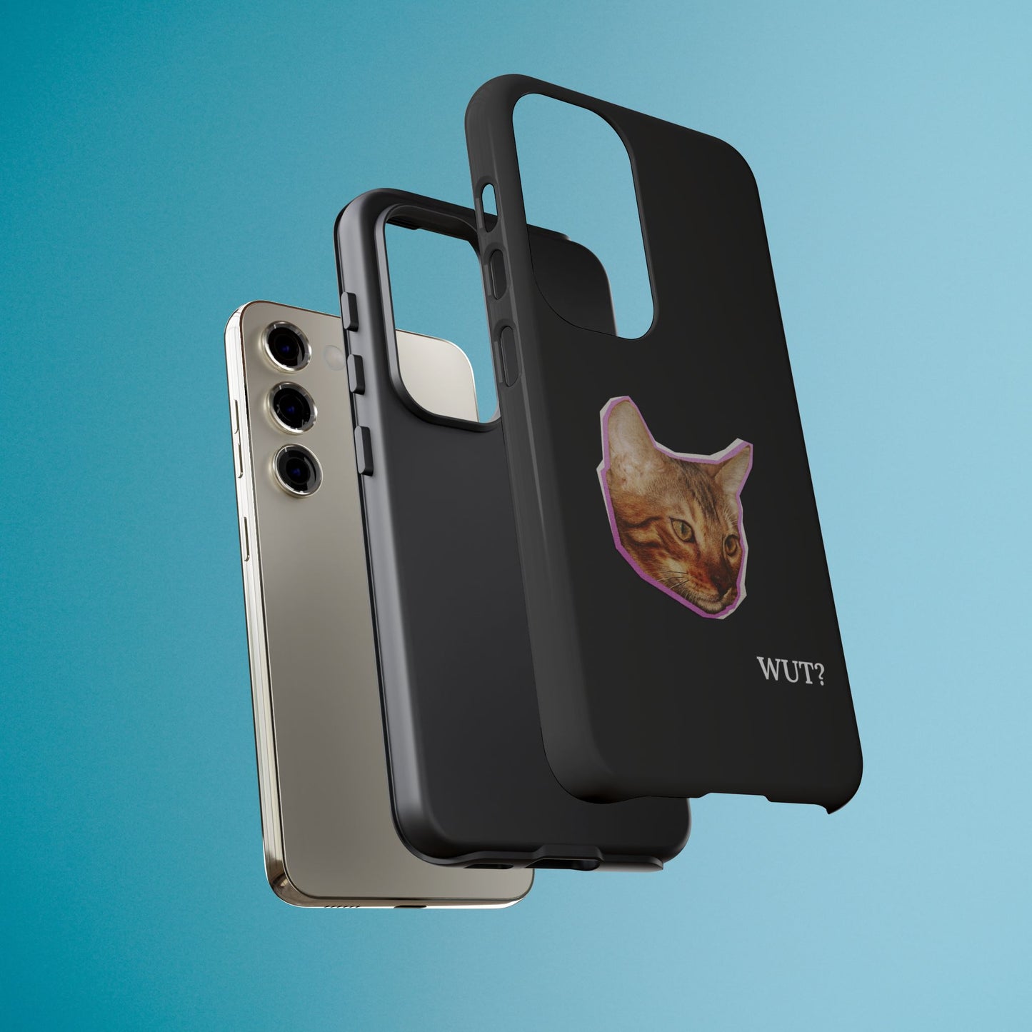 Funny Cat Meme Phone Case - iPhone, Galaxy, Pixel