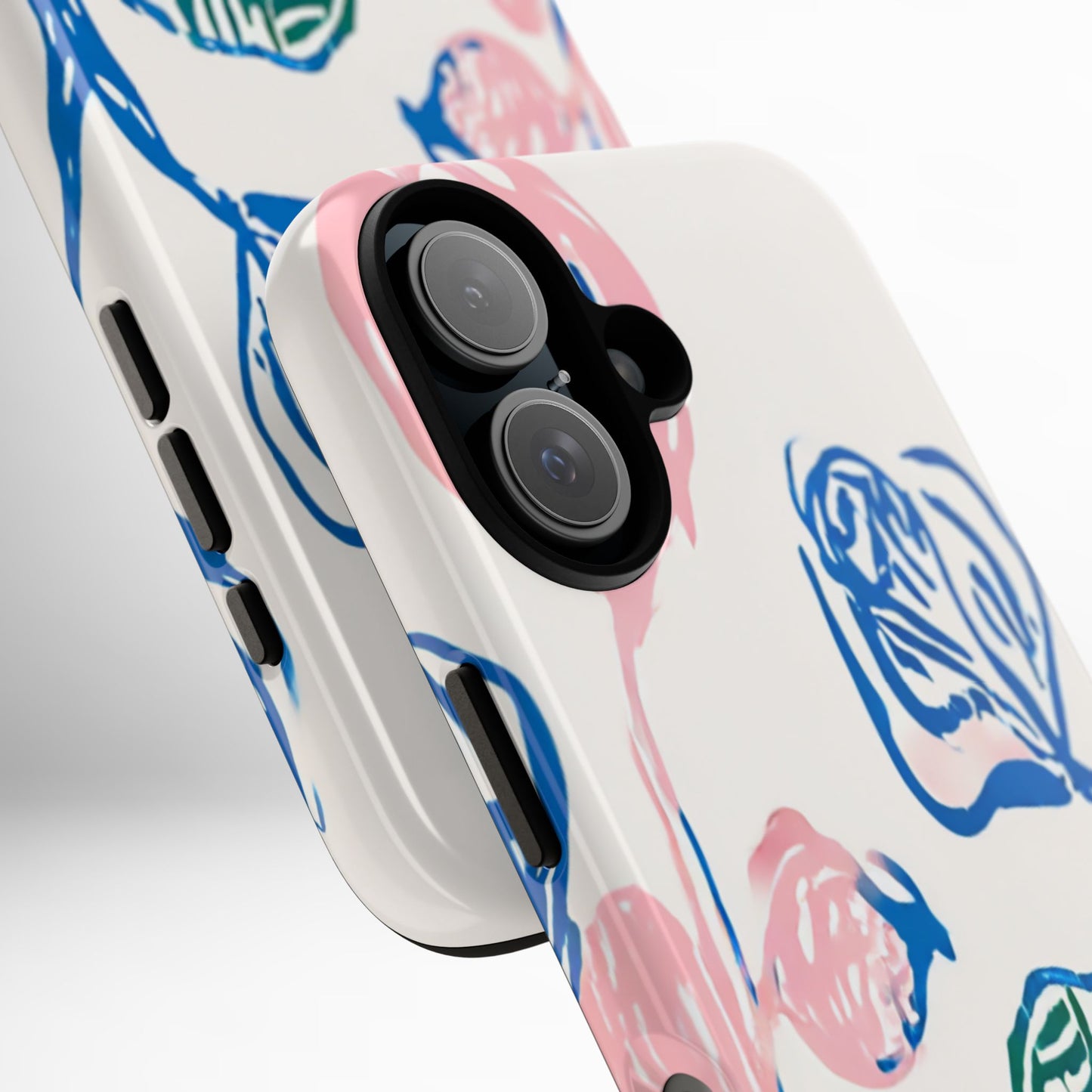 Floral Abstract Case - Artistic Phone Cover iPhone 14-17 Pro Air