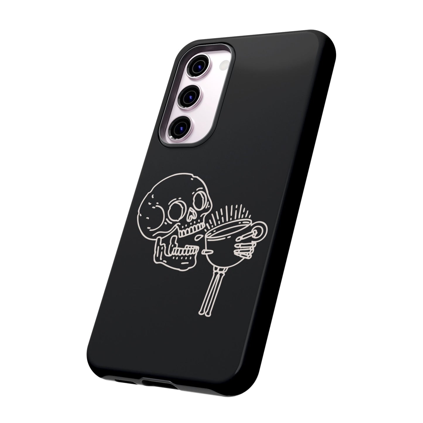 Skull Coffee Phone Case Gothic iPhone, Samsung,!Pixel