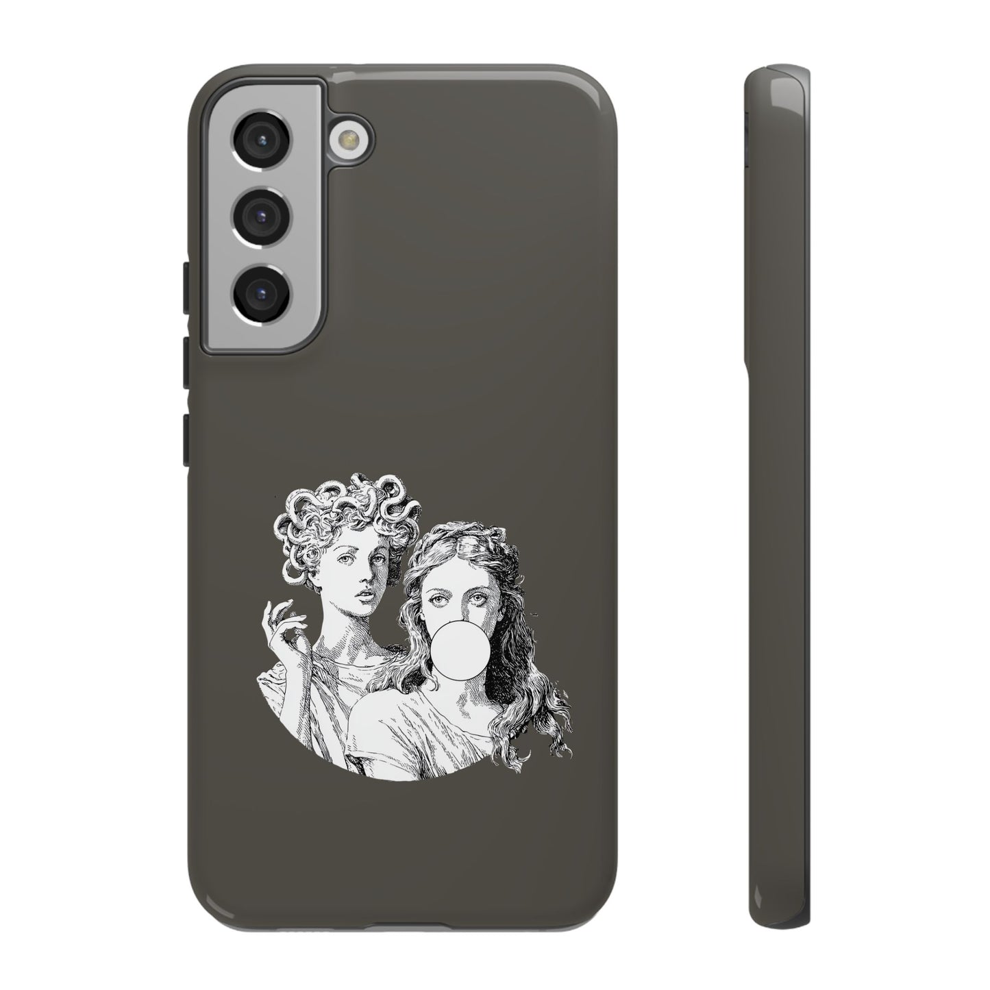 Athena and Medusa Phone Case, Greek Mythology Tough Cover, Gothic Art iPhone Samsung Pixel Case